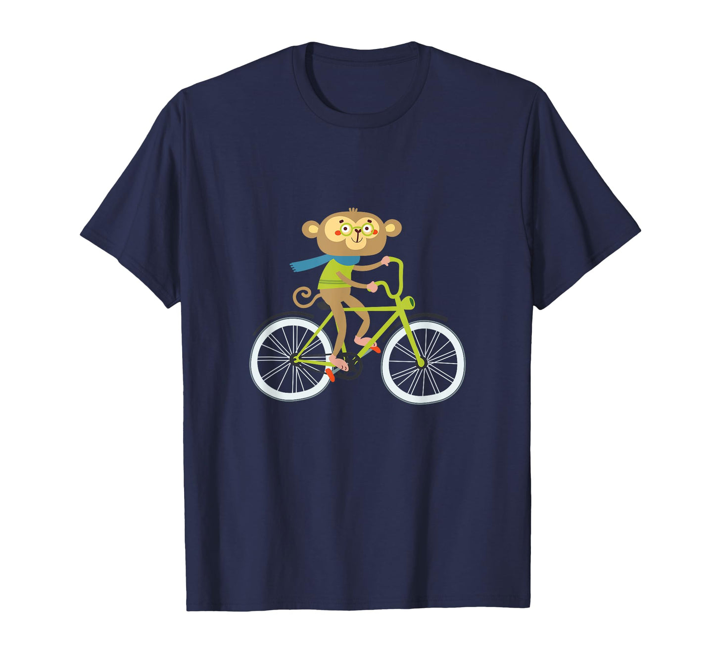 Monkey Animal Bike Bicycle Biking Biker Cyclist Cycling Gift T-Shirt
