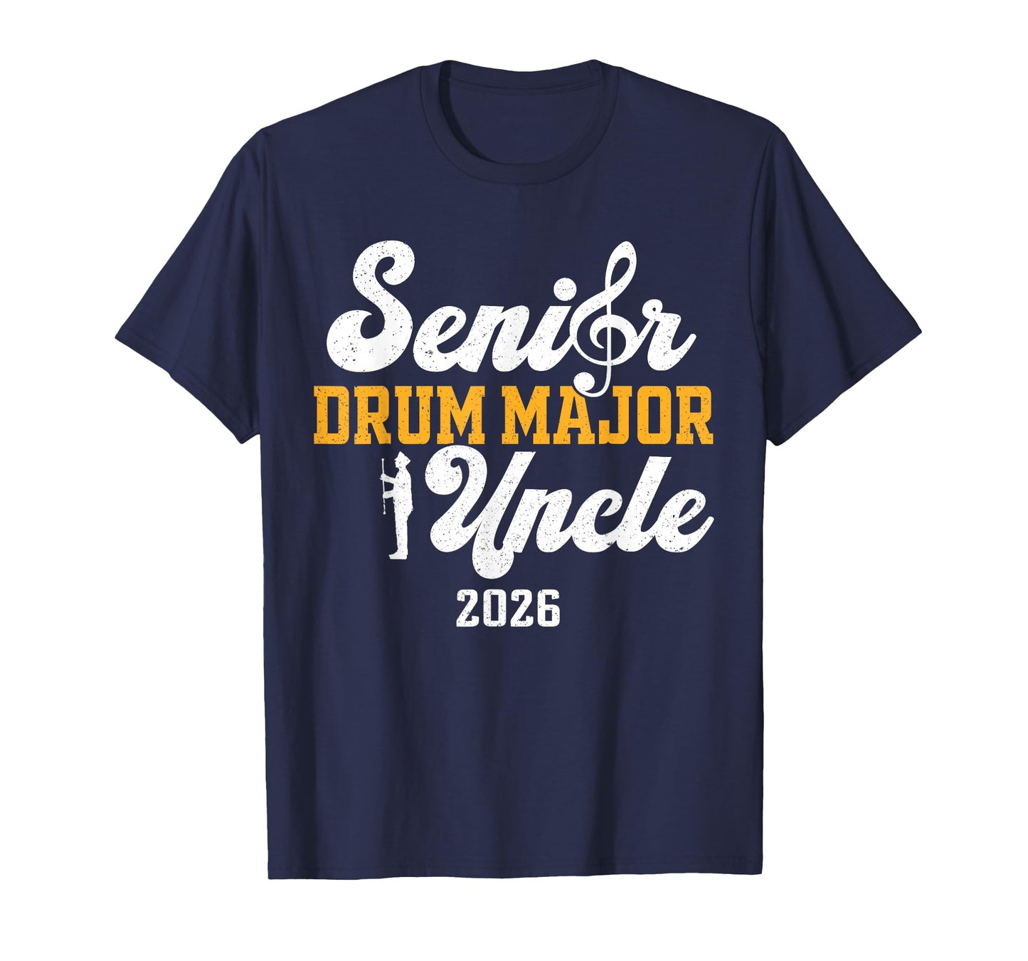 Senior Drum Major Uncle 2026 Graduation Matching Family T-Shirt