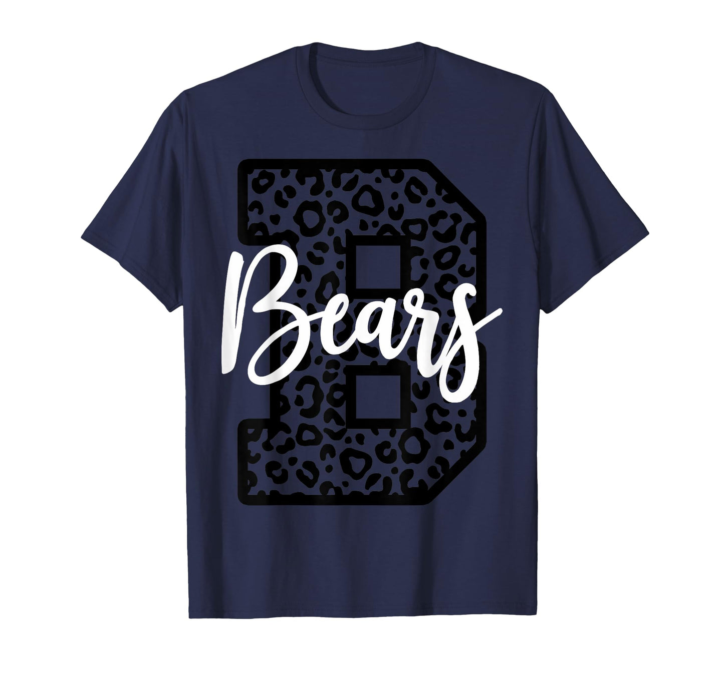 Bears School Spirit Mascot Leopard Cheer Fan Game Day T-Shirt