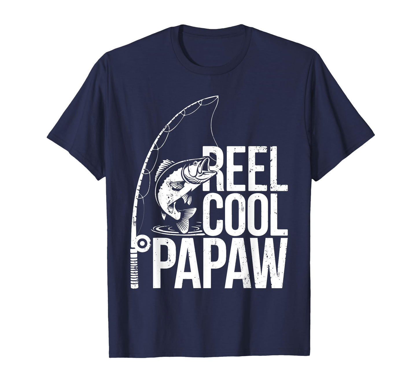 Reel Cool Papaw Shirt Men Papa Fisherman Fathers Day T-Shirt