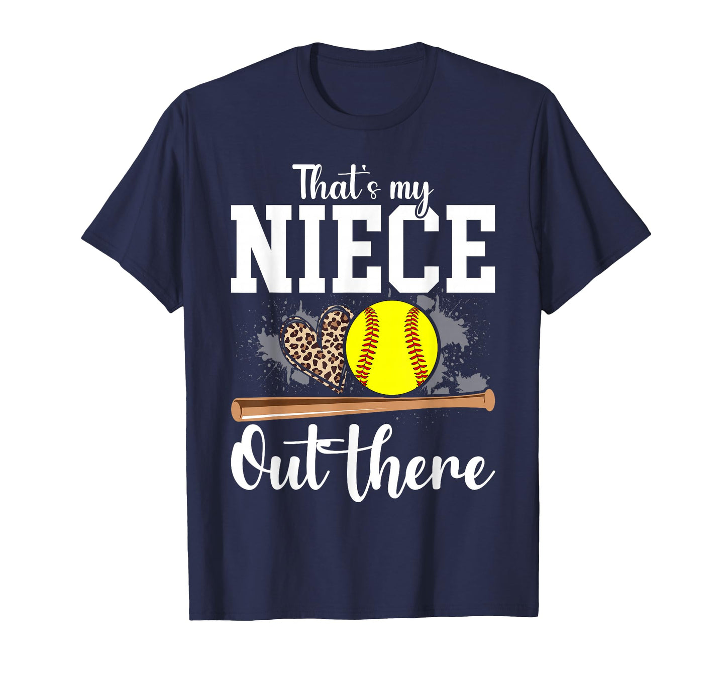 That's My Niece Out There Softball Auntie Uncle T-Shirt