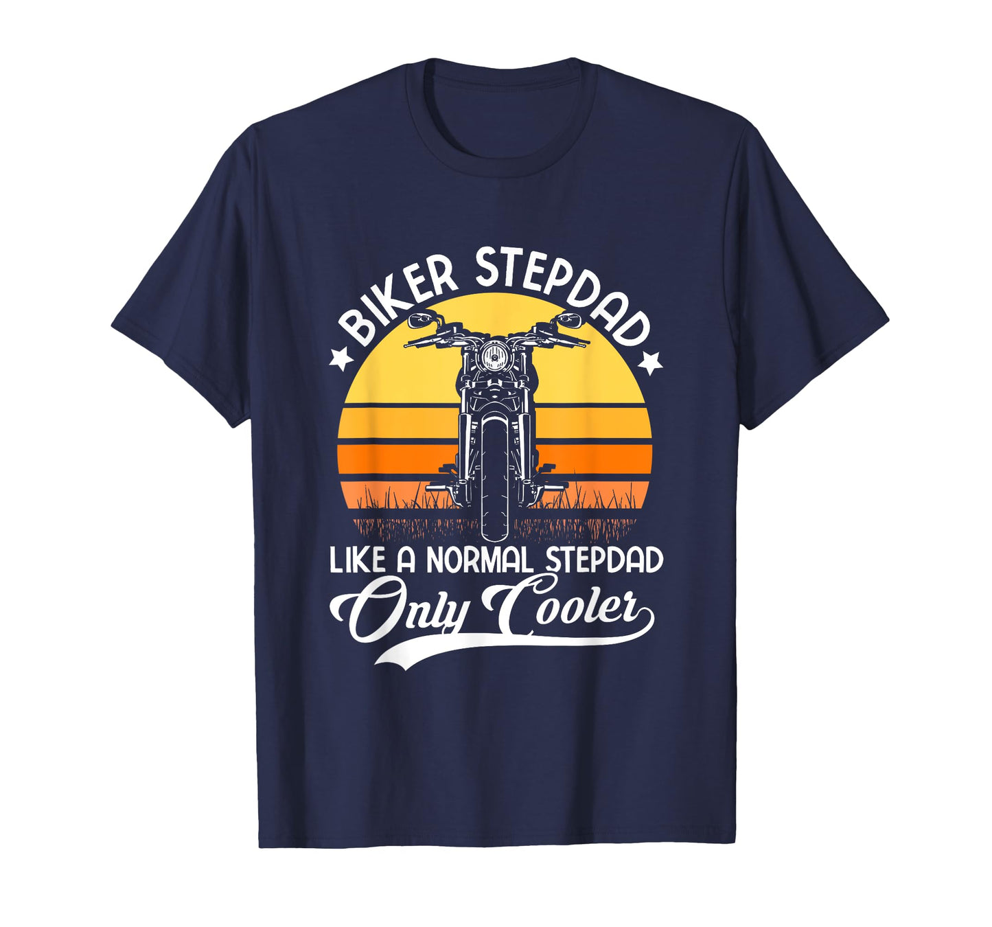 Biker Stepdad | Father's Day | Bonus Dad Stepfather T-Shirt