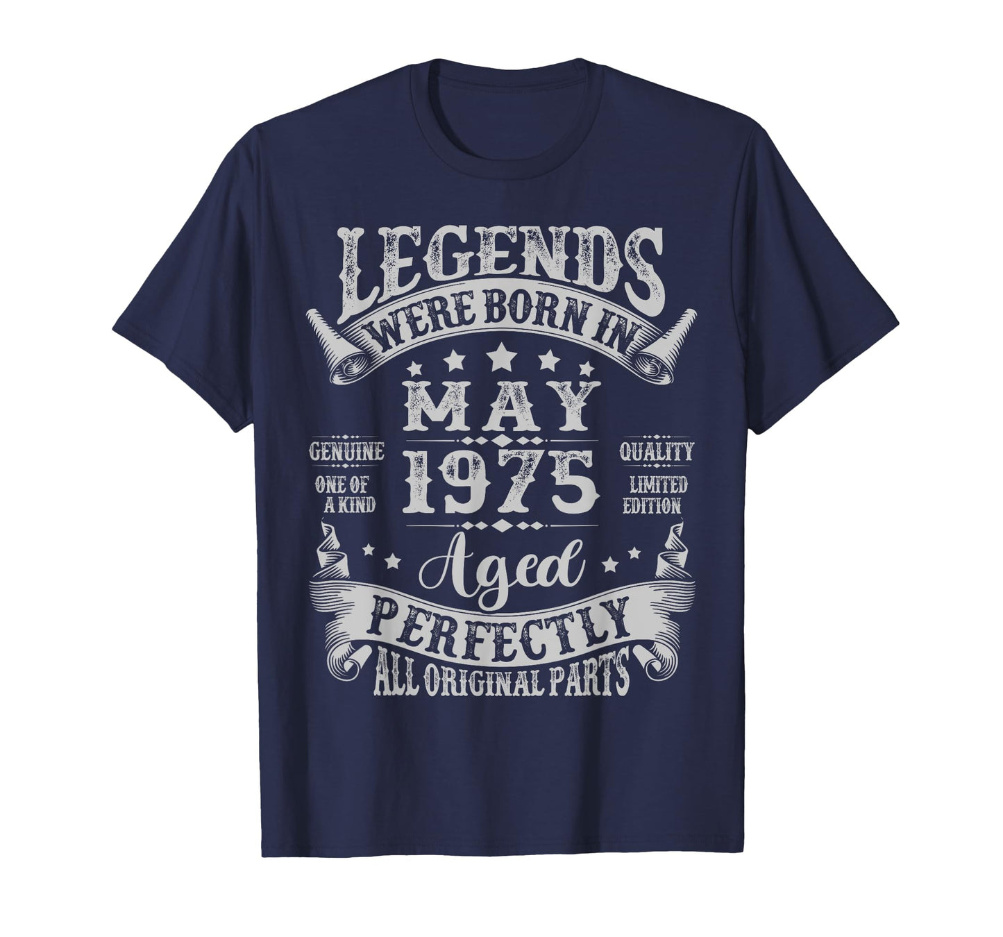 Legend Were Born in May 1975 Vintage 50th Birthday Men Women T-Shirt
