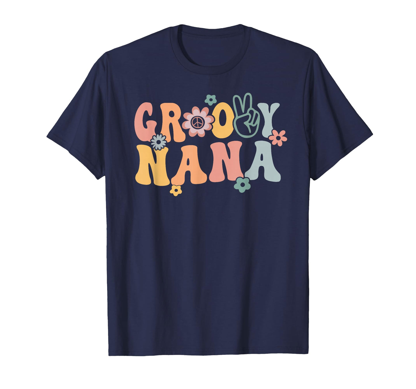 Groovy Nana Retro Grandma Matching Family 1st Birthday Party T-Shirt