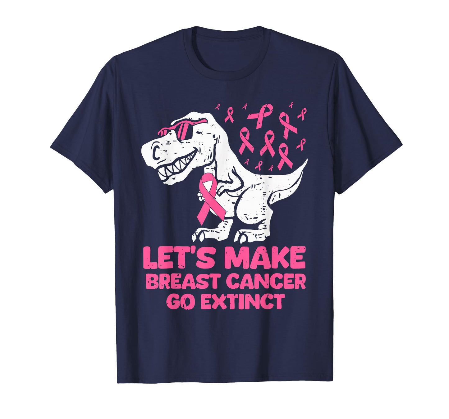 Lets Make Breast Cancer Extinct T-rex Dino Suppoter Toddler T-Shirt