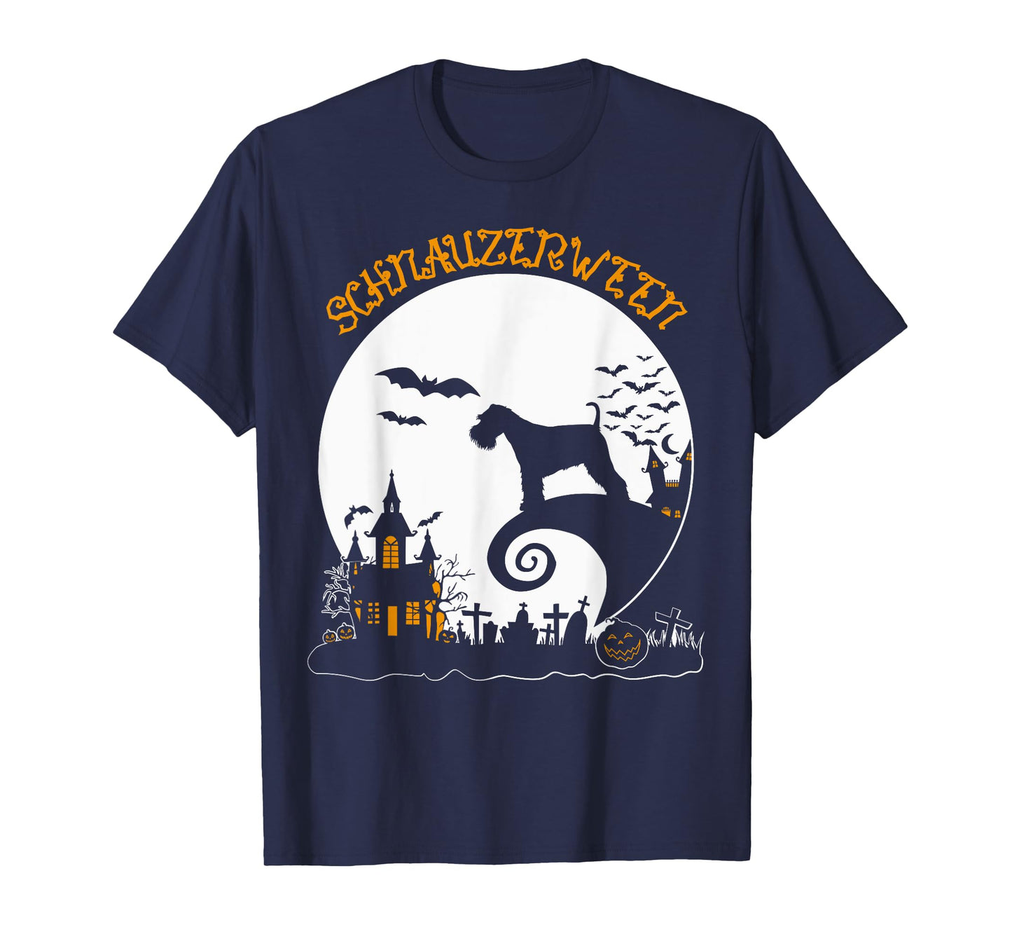 Cute Schnauzer Halloween Dog Mom Lover Schnauzerween T-Shirt