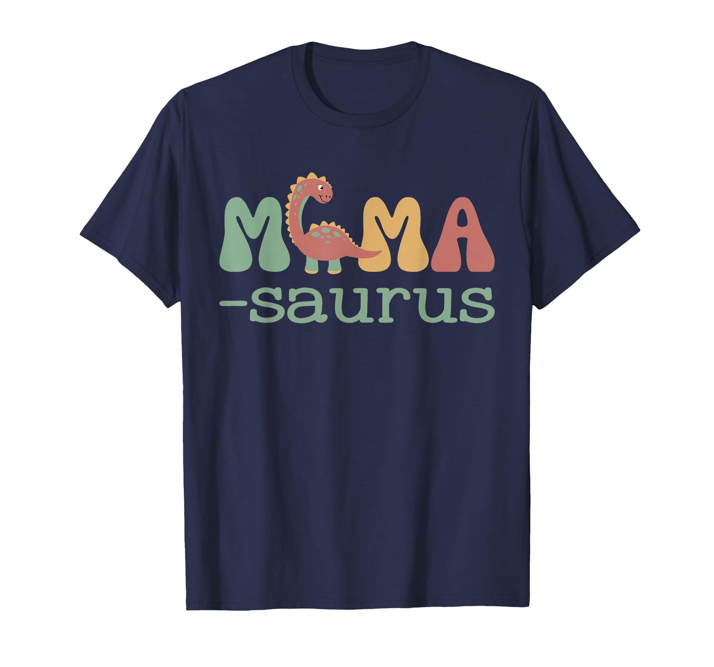 Mamasaurus T Rex Dinosaur Mama Saurus Family Matching Retro T-Shirt