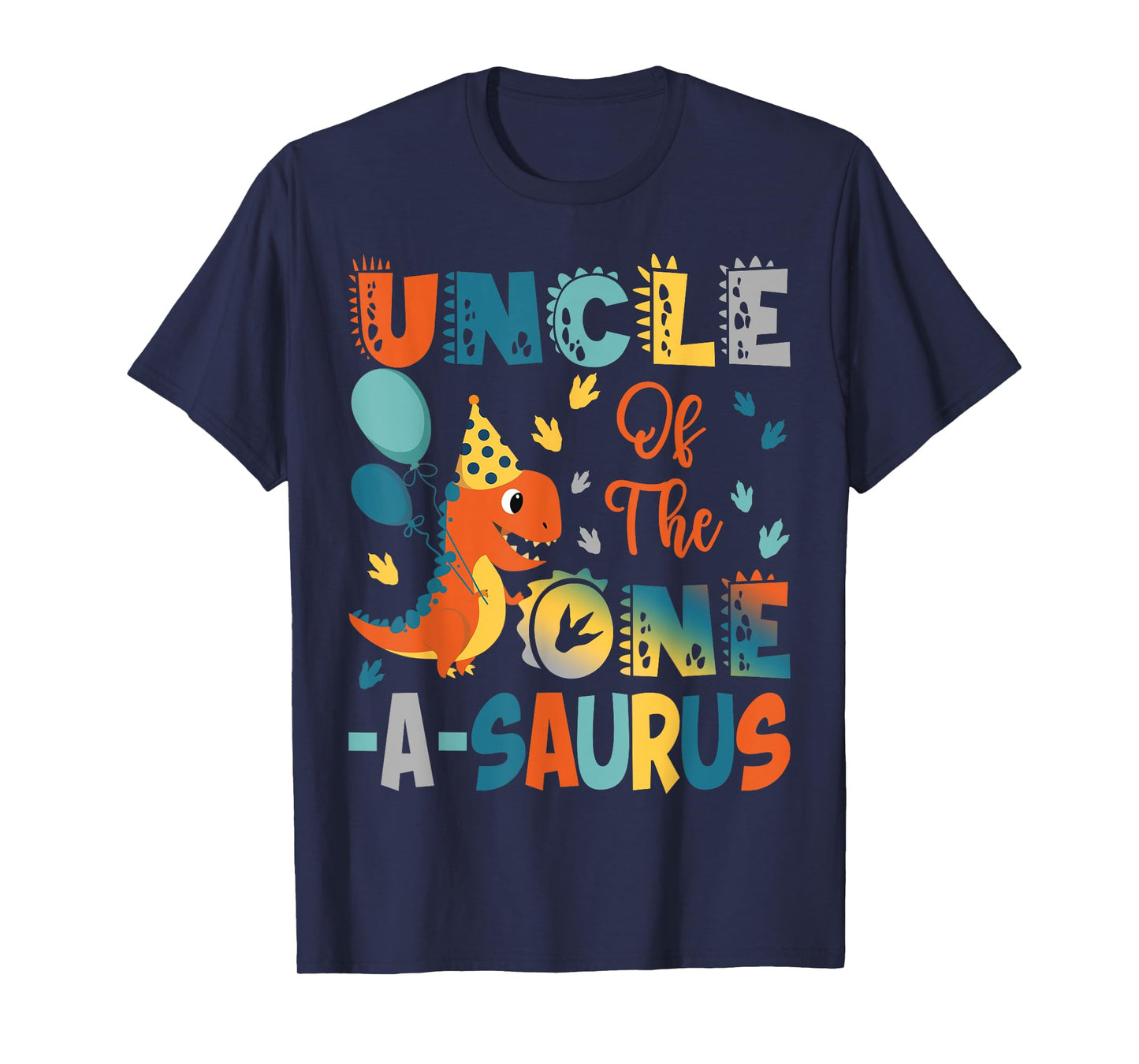 Uncle Of The One-A-Saurus 2Nd Birthday Dinosaur Party T-Shirt