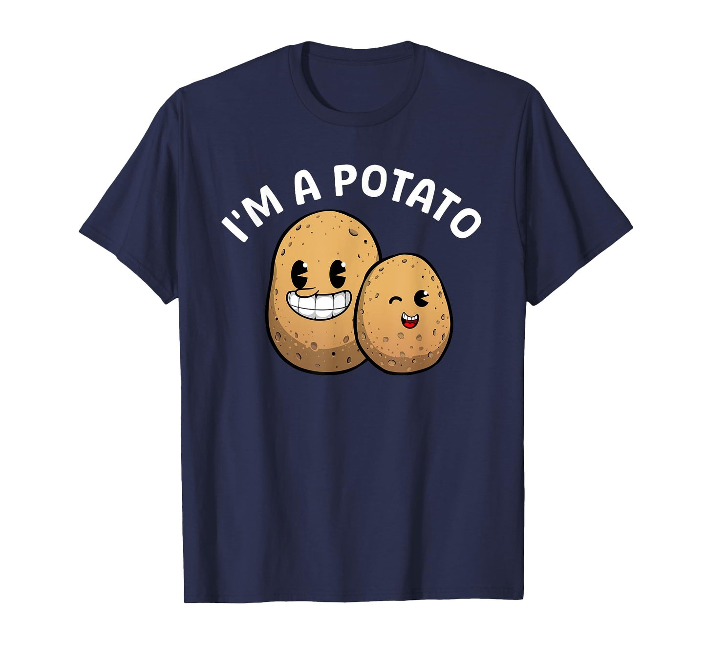 Best Potato Gift Potato Themed Accessories & Stuff Unisex Adults Kids Potato Lover T-Shirt Black Small Classic Fit Modern Classic Cartoon Potato T-Shirt