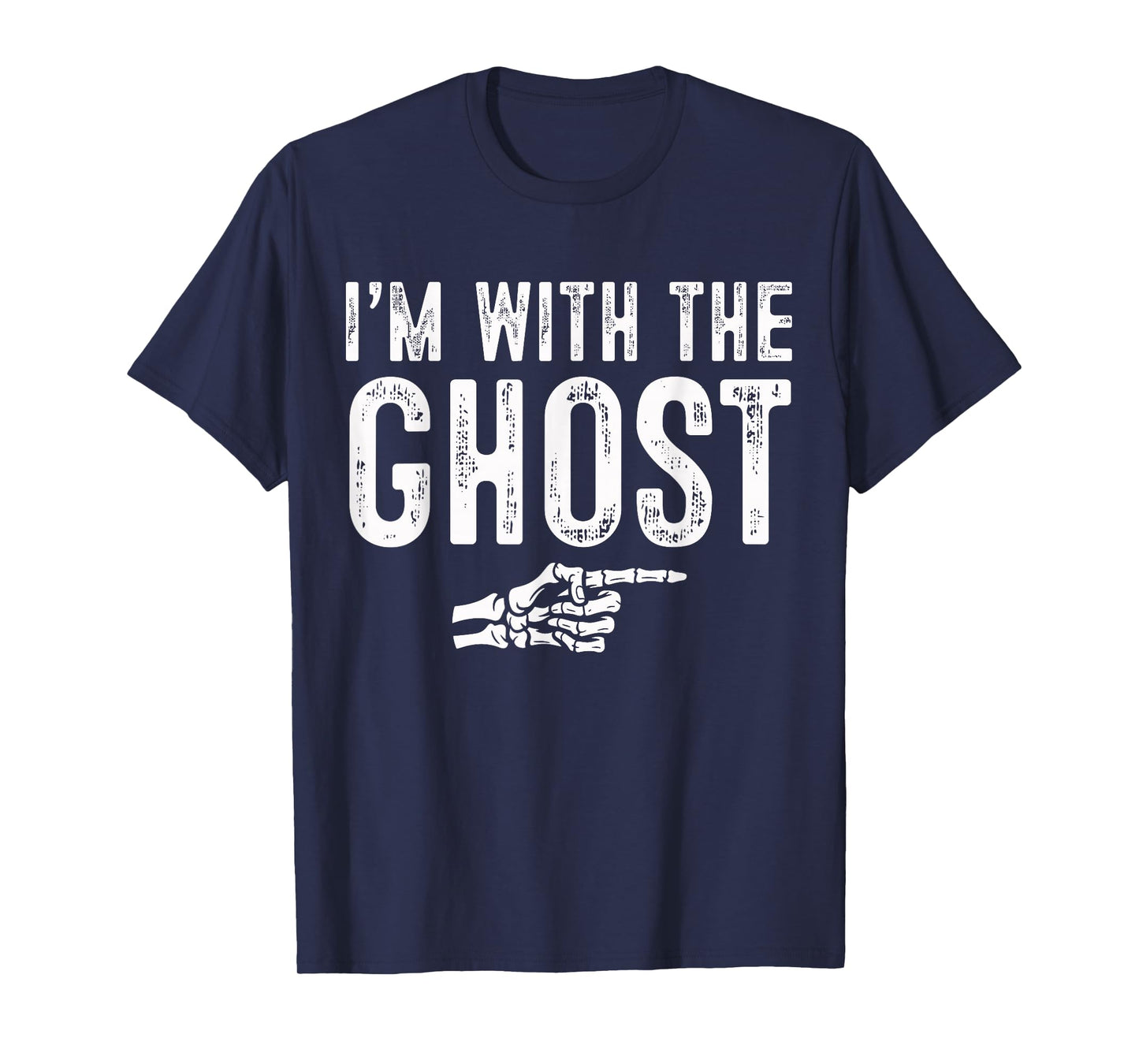 I'm with The Ghost Easy Costume Halloween Couples Matching T-Shirt