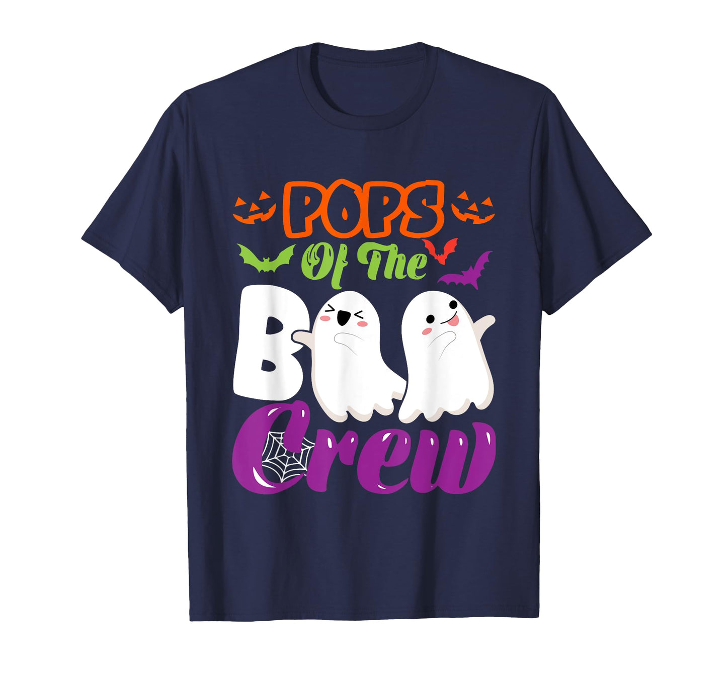 Pops Of Boo Halloween Crew Costume Boo Ghost Lover Family T-Shirt