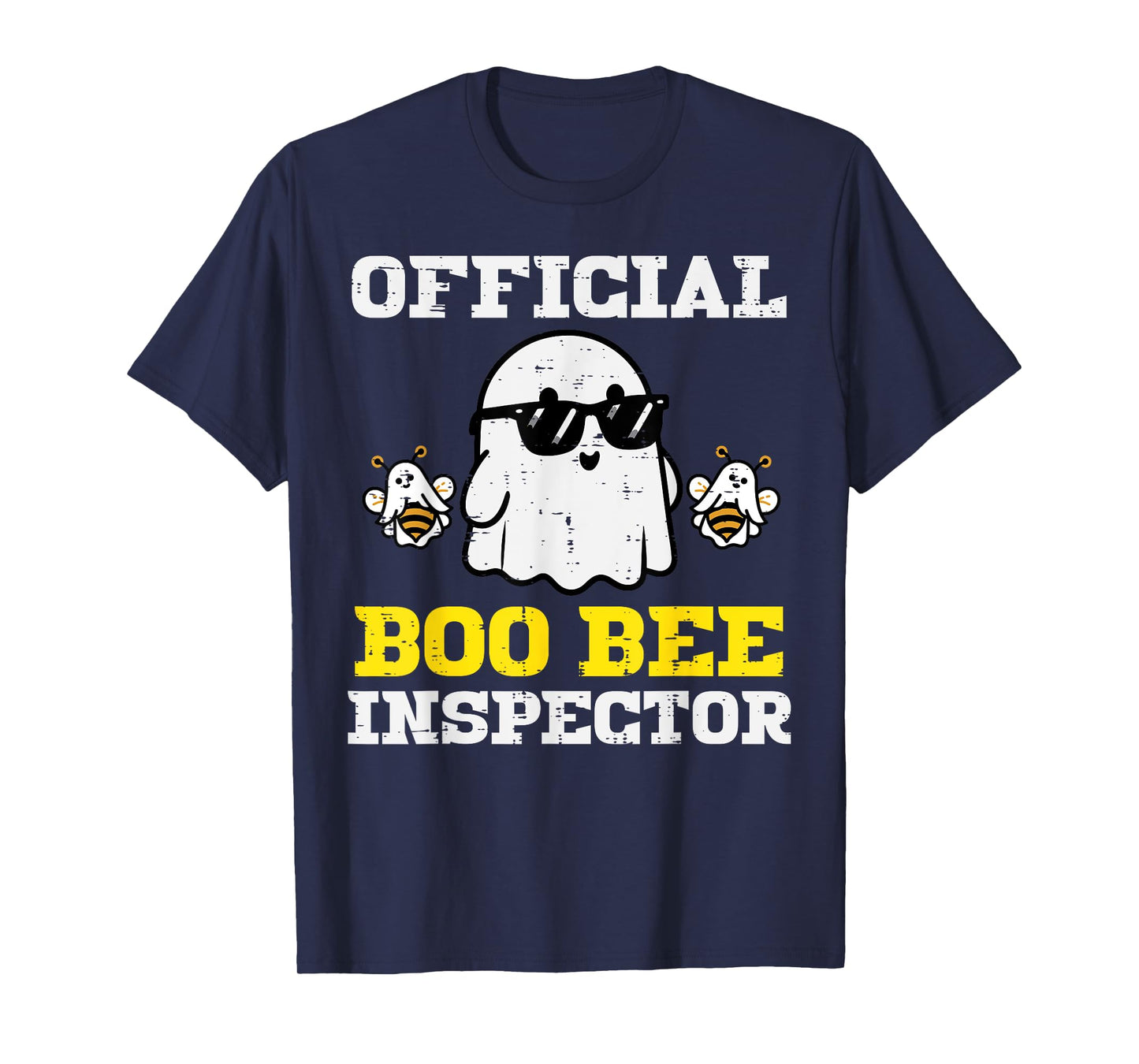 Halloween Boo Official Bee Inspector Funny Costume Men Women T-Shirt