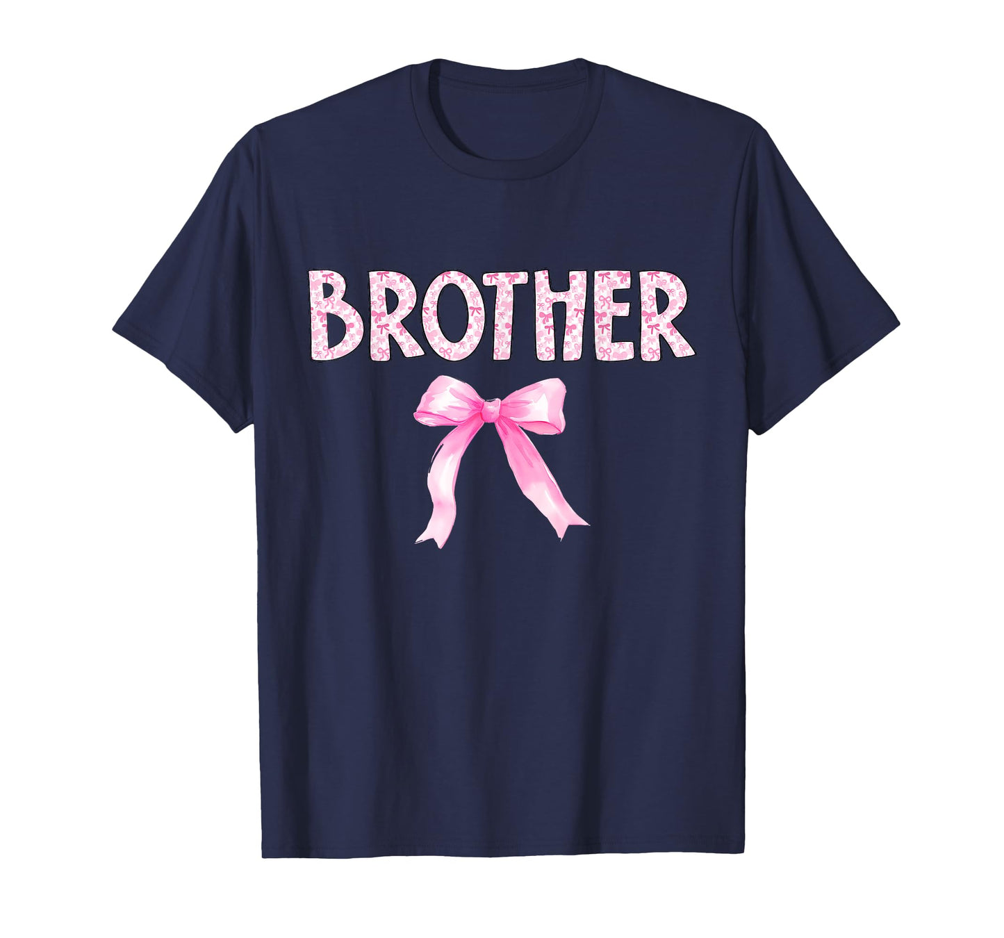 Brother Birthday Squad Matching Coquette Bow Family Party T-Shirt