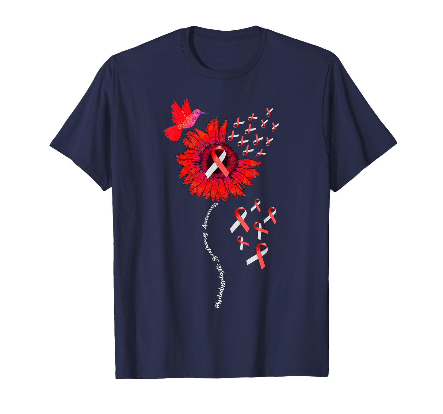 Myelodysplastic Syndrome MDS Awareness Sunflower T-Shirt