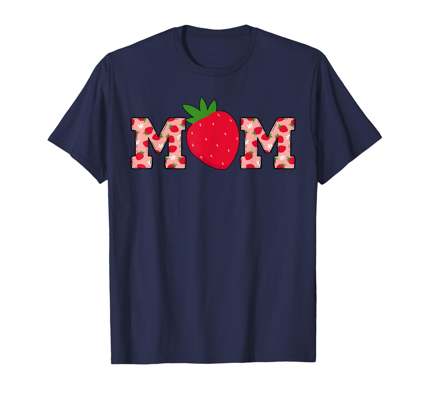 Mom Berry Sweet Cute Strawberry Birthday Matching Family T-Shirt