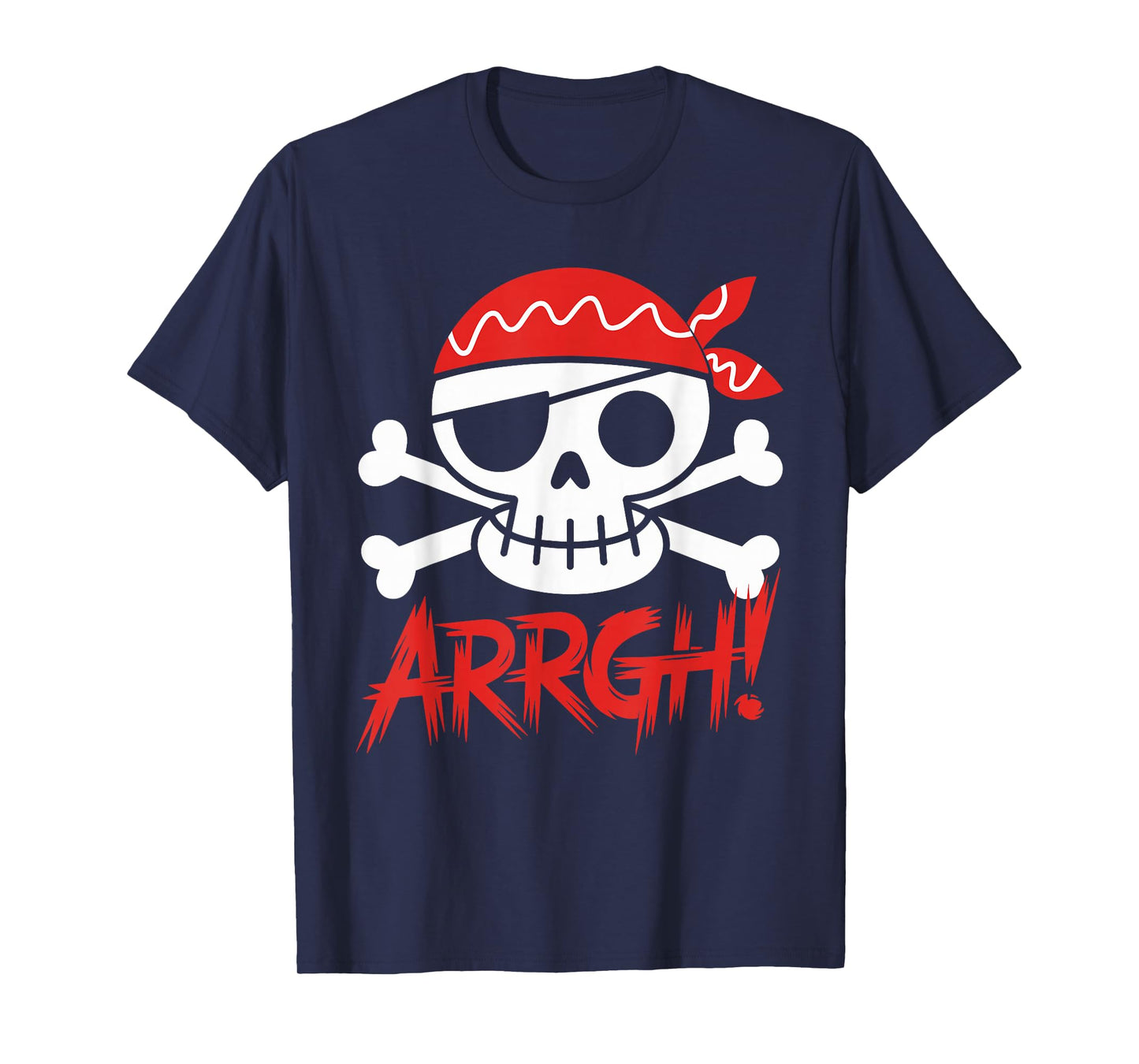 Arrgh Pirate Skull Halloween Costume Men Women Kids Boys T-Shirt