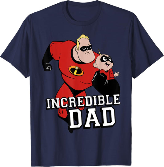 Disney Pixar Incredibles 2 Dad and Jack Jack Graphic T-Shirt T-Shirt