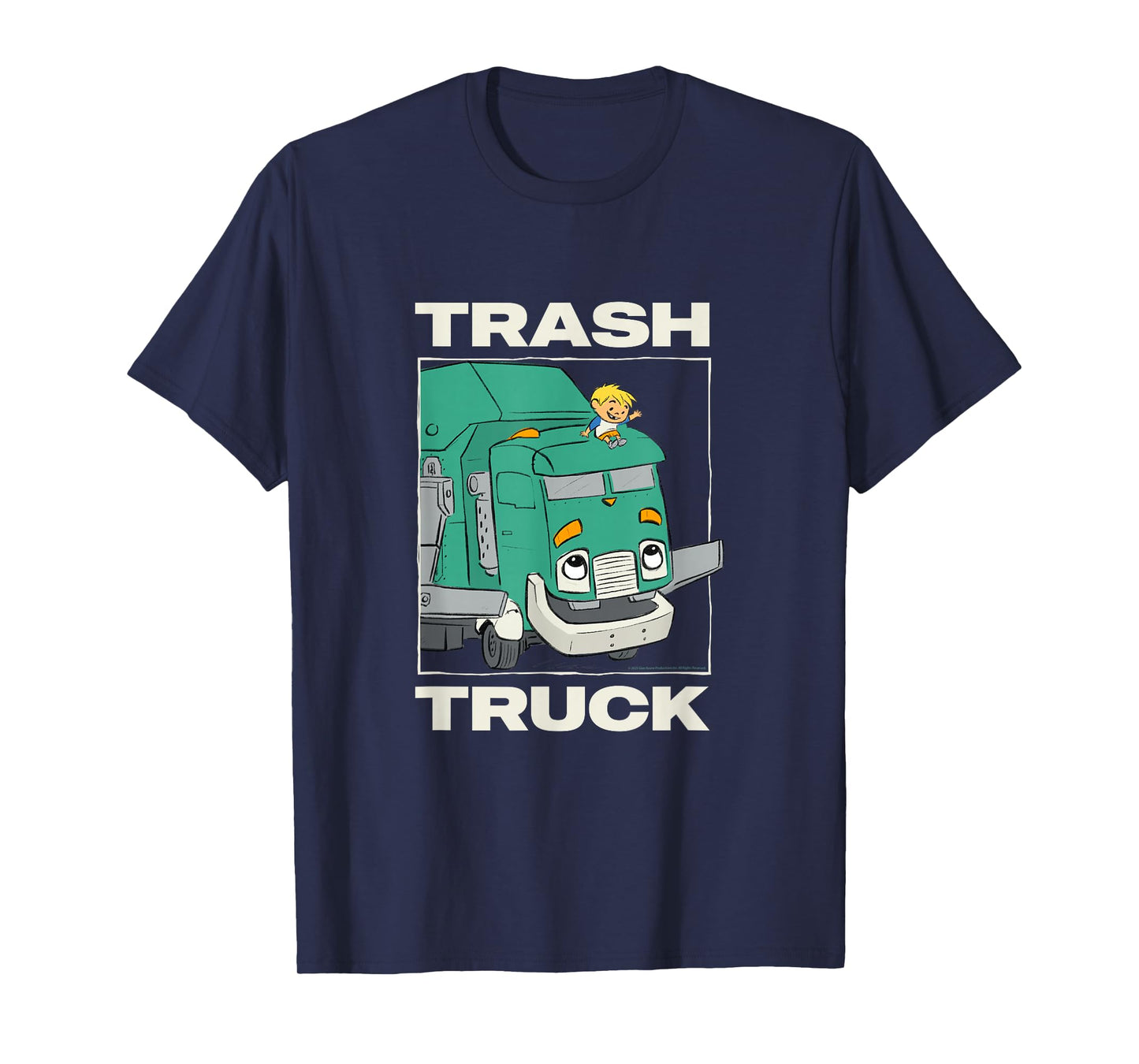Trash Trucks Hank Wave Big Truck Panel T-Shirt