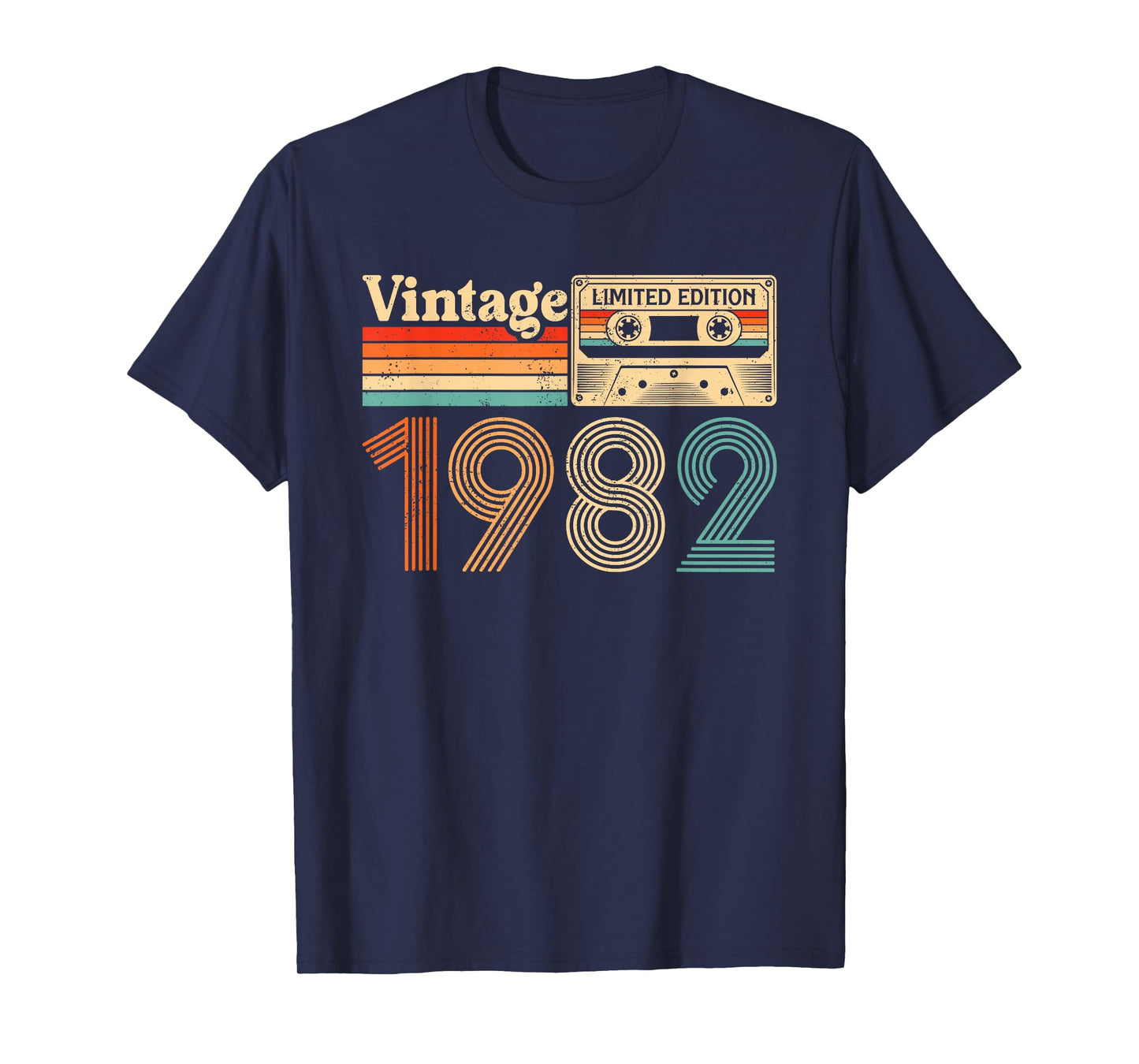 43 Year Old Vintage Born In 1982 43rd Birthday Cassette Tape T-Shirt