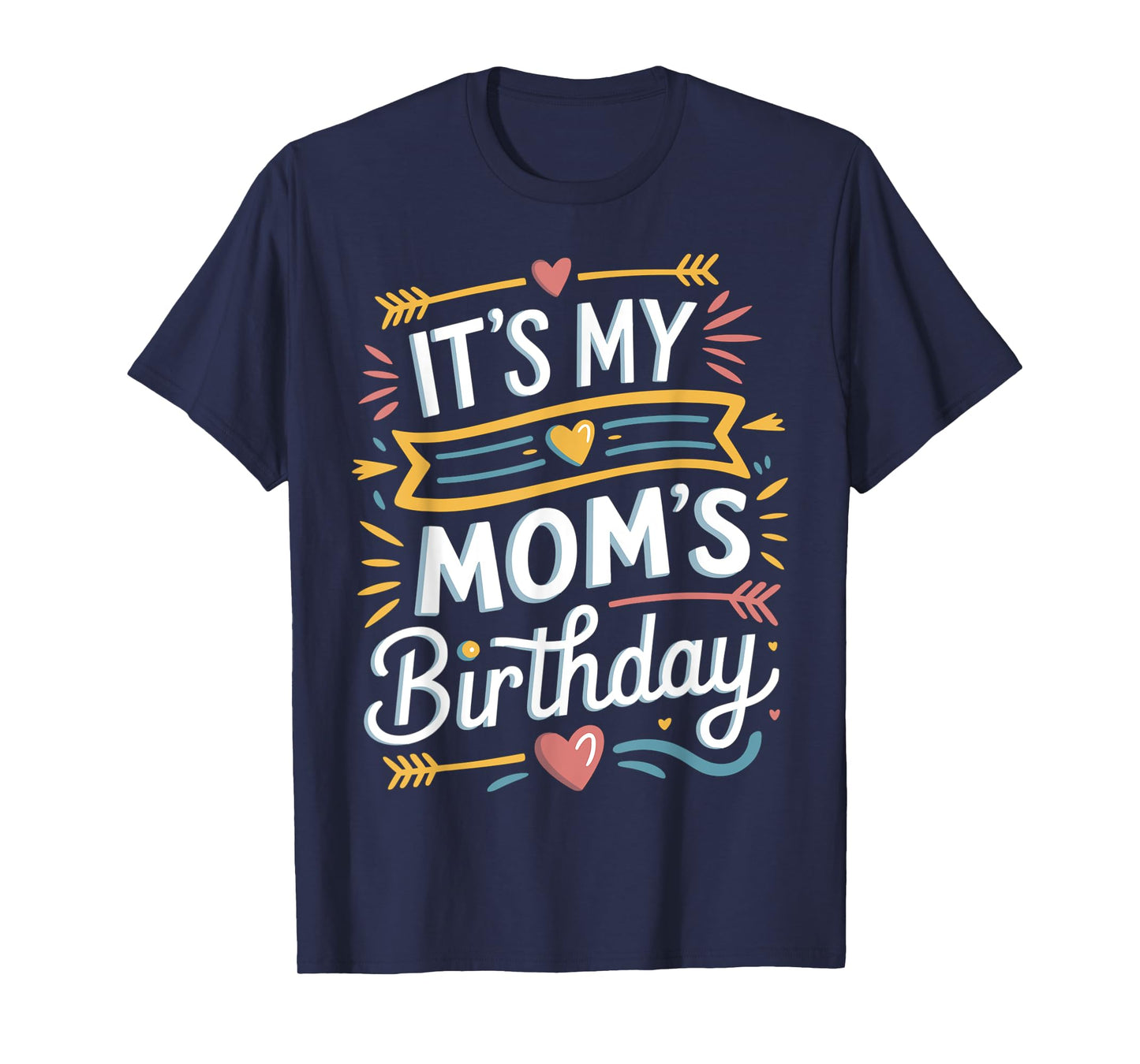 Boho Nostalgia Design It's My mom's Birthday Retro Women Kid T-Shirt