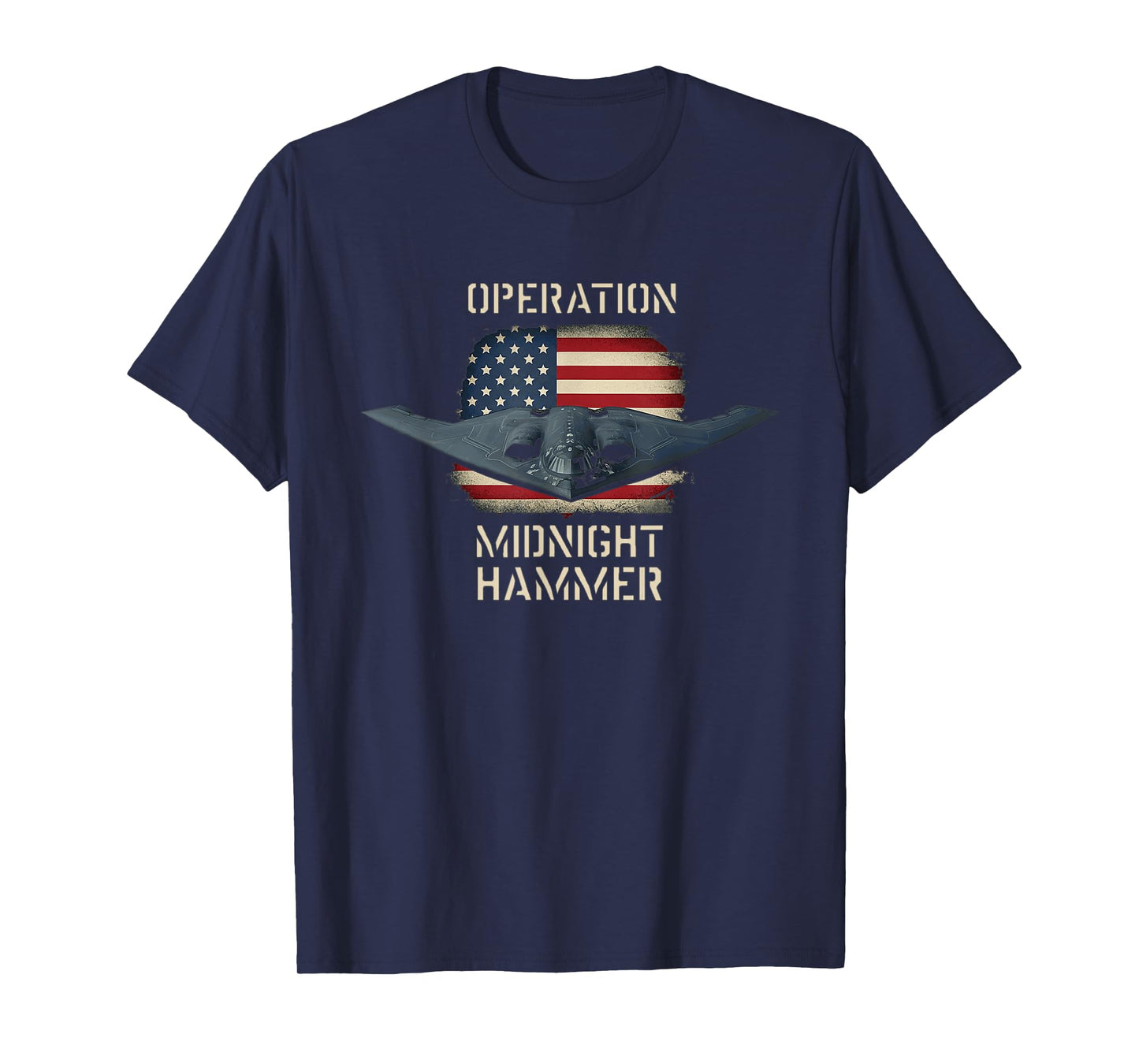 Retro Operation Midnight Hammer with American Flag T-Shirt