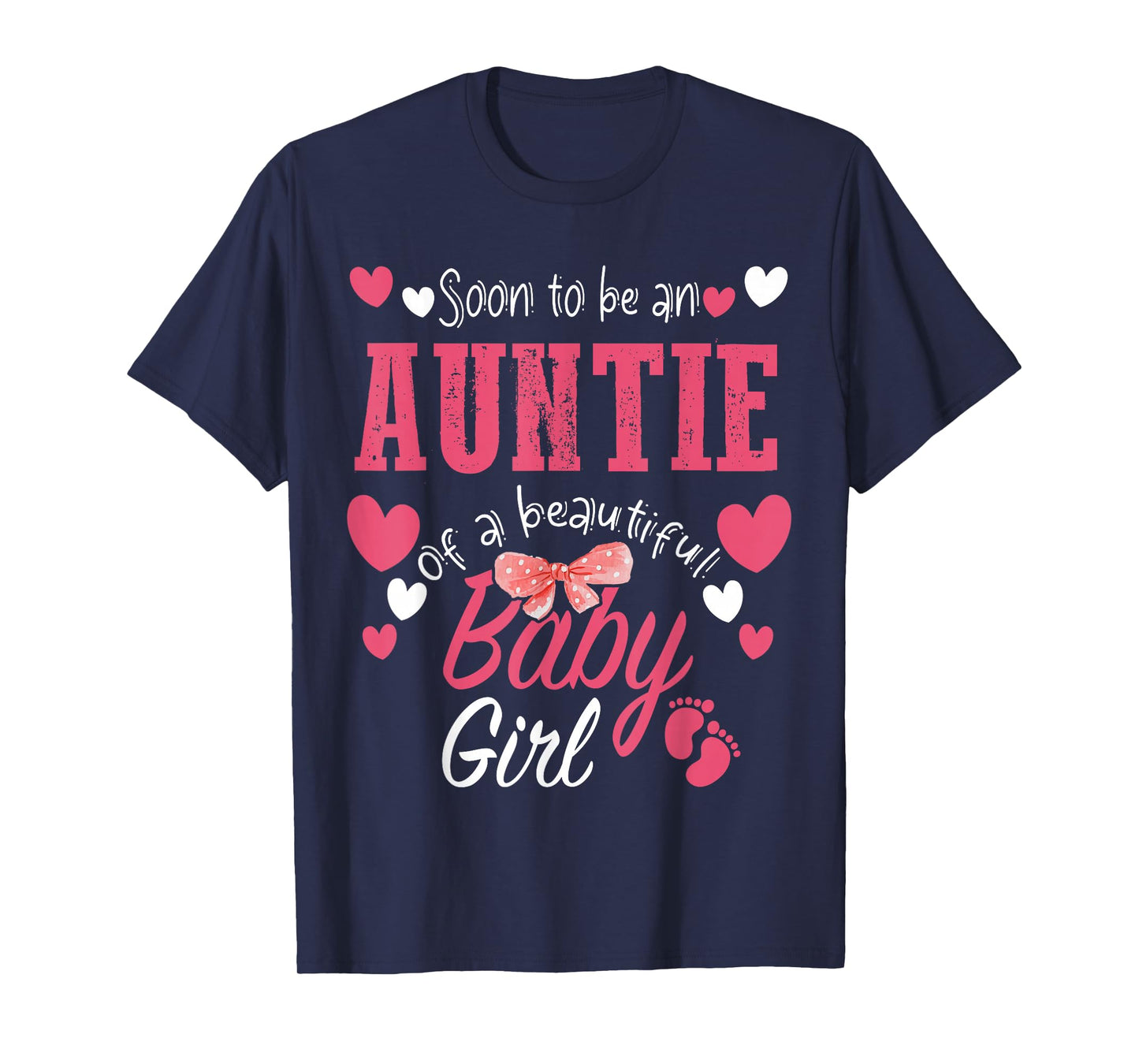 Soon To Be Auntie of Beautiful Baby Girl Gender Reveal 2025 T-Shirt