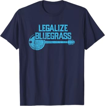 Legalize Bluegrass! Vintage Graphic Design Music Fan T-Shirt T-Shirt