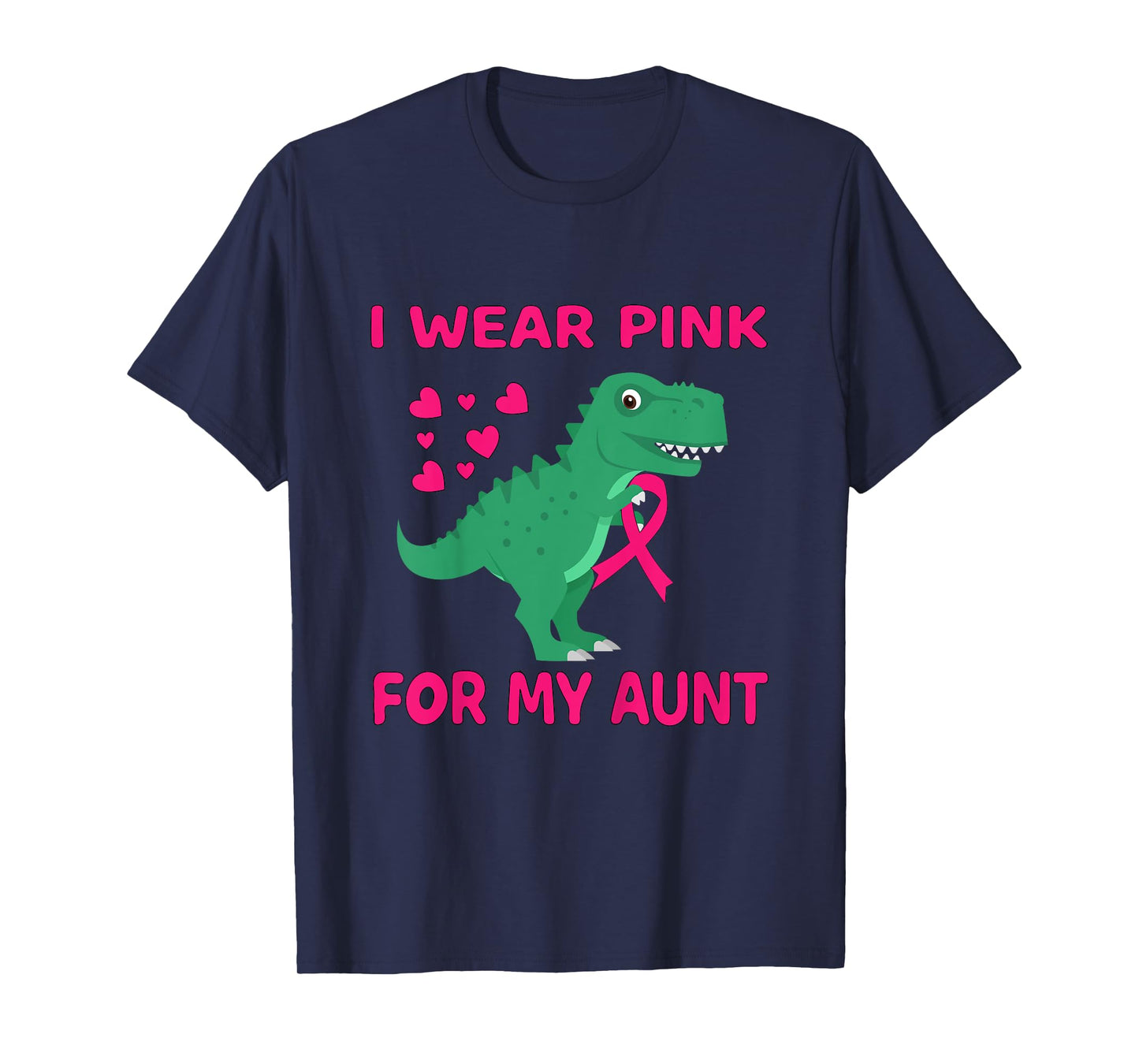 I Wear Pink For My Aunt Tee Breast Cancer Awareness Toddler T-Shirt