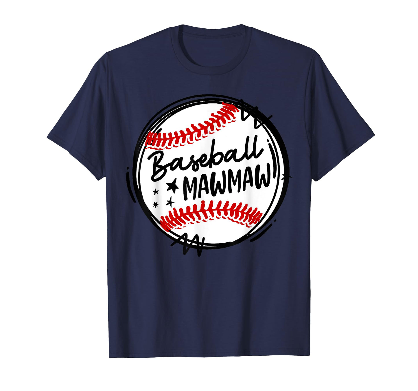 Baseball Lover Cute Baseball Mawmaw T-Shirt