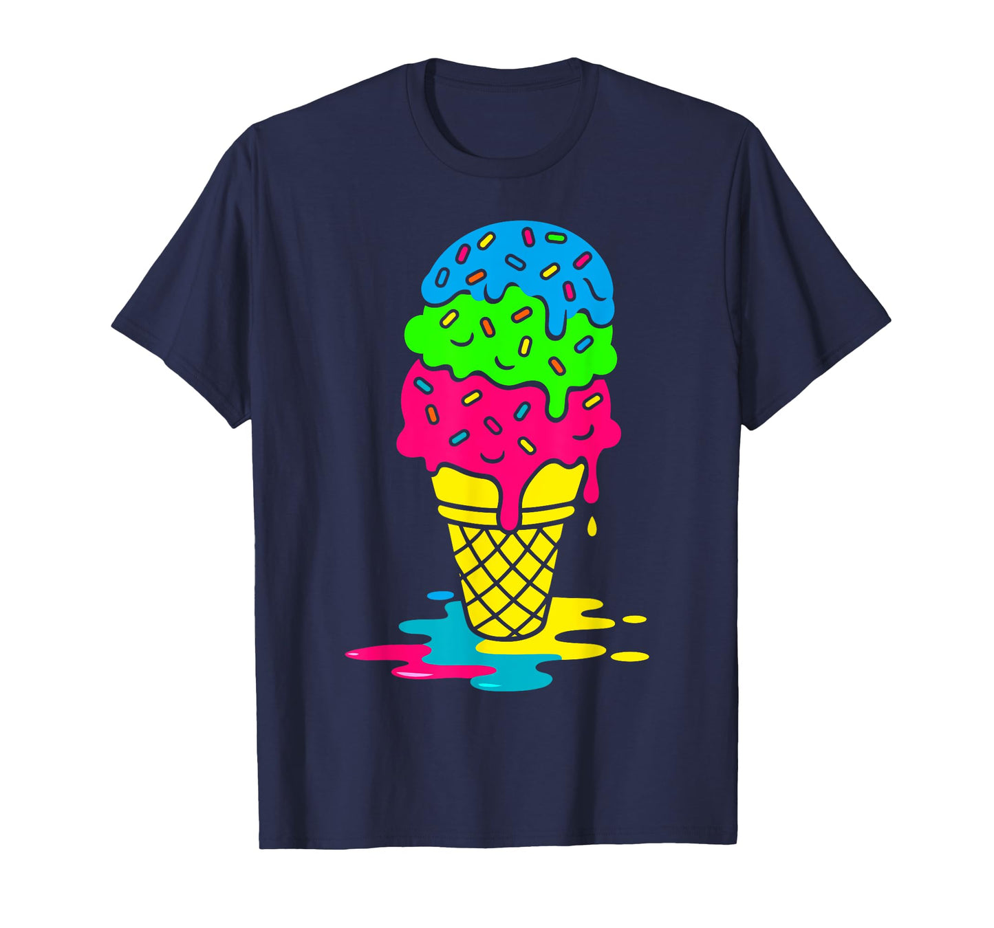 Funny Drip Bruh backto School Drip Ice+Cream for Boys Girls T-Shirt