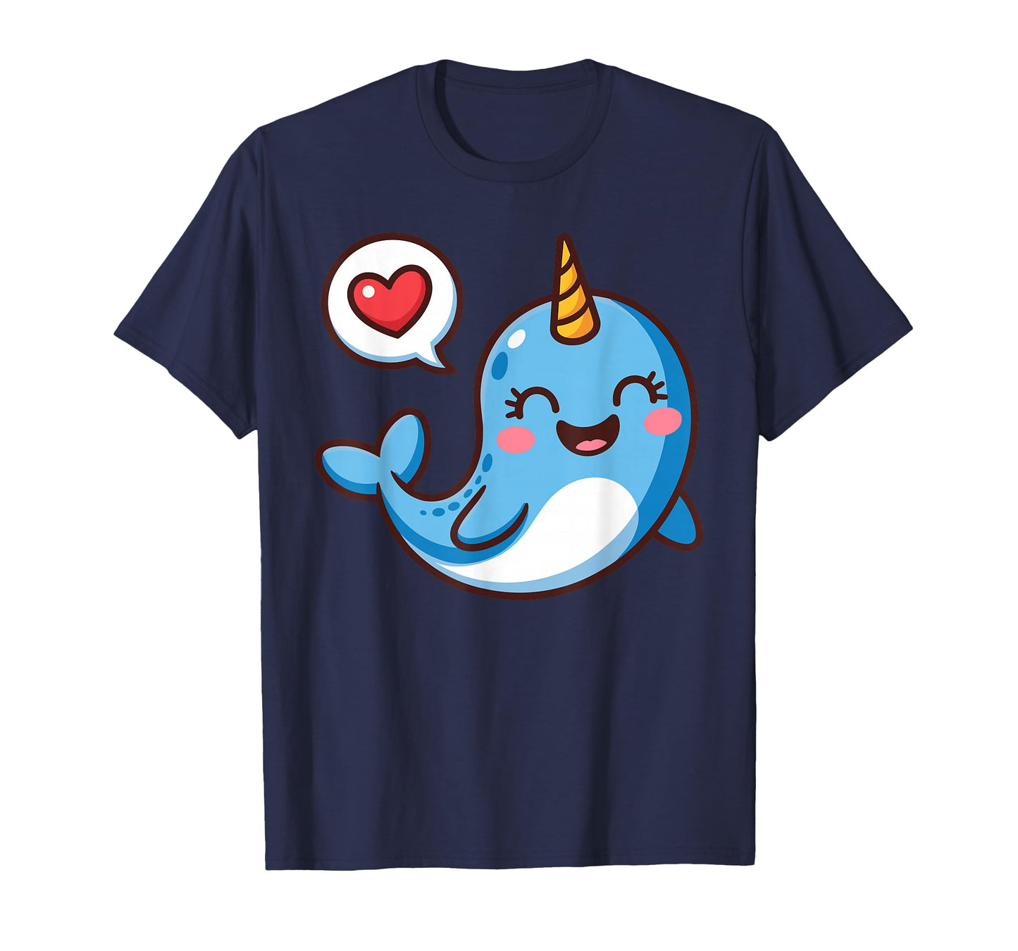 Funny Narwhal Art for Men Women Kids Narwhal Lover Narwhal T-Shirt