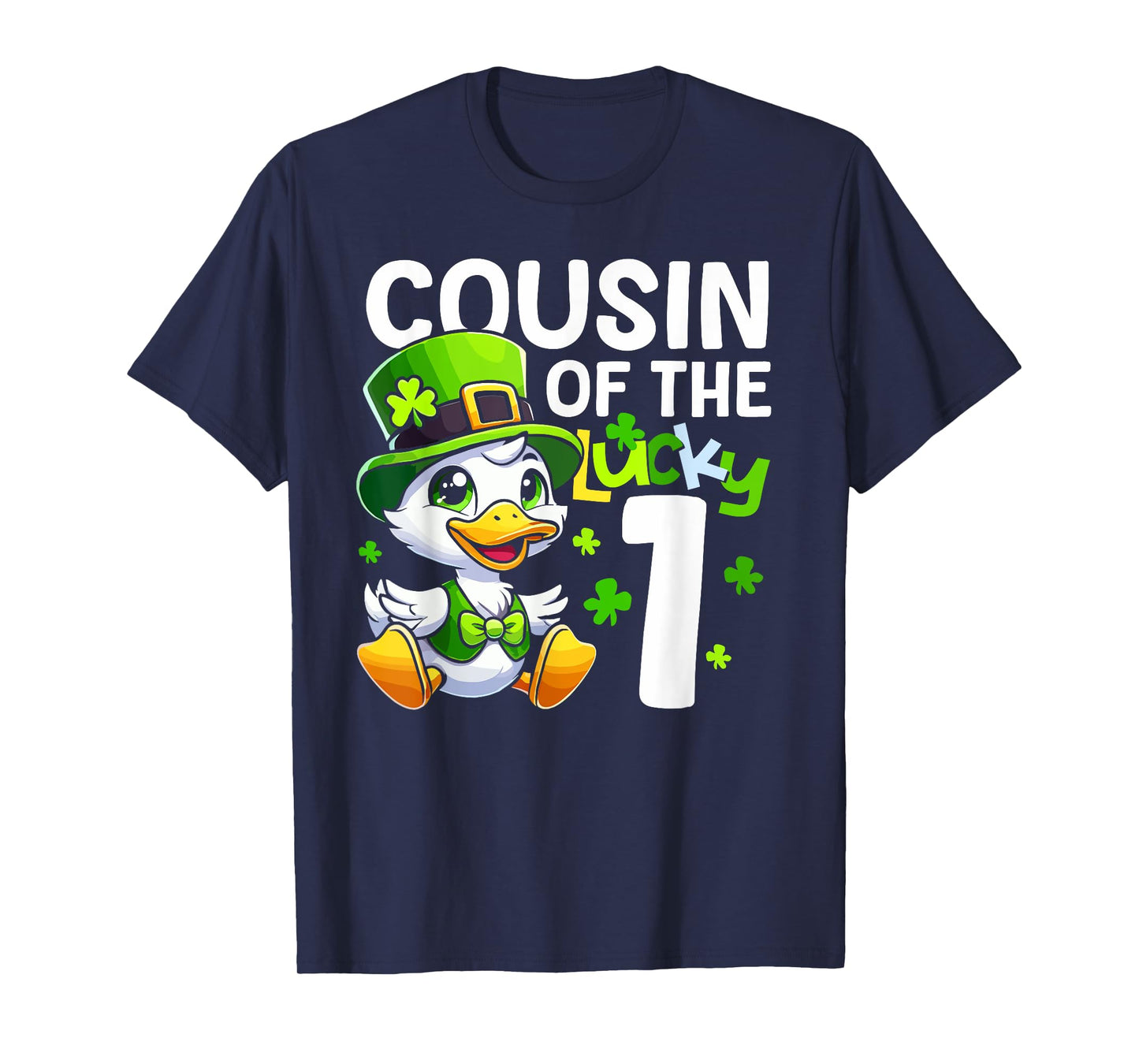 Cousin Of The Lucky One Duck 1st Birthday Party Matching T-Shirt