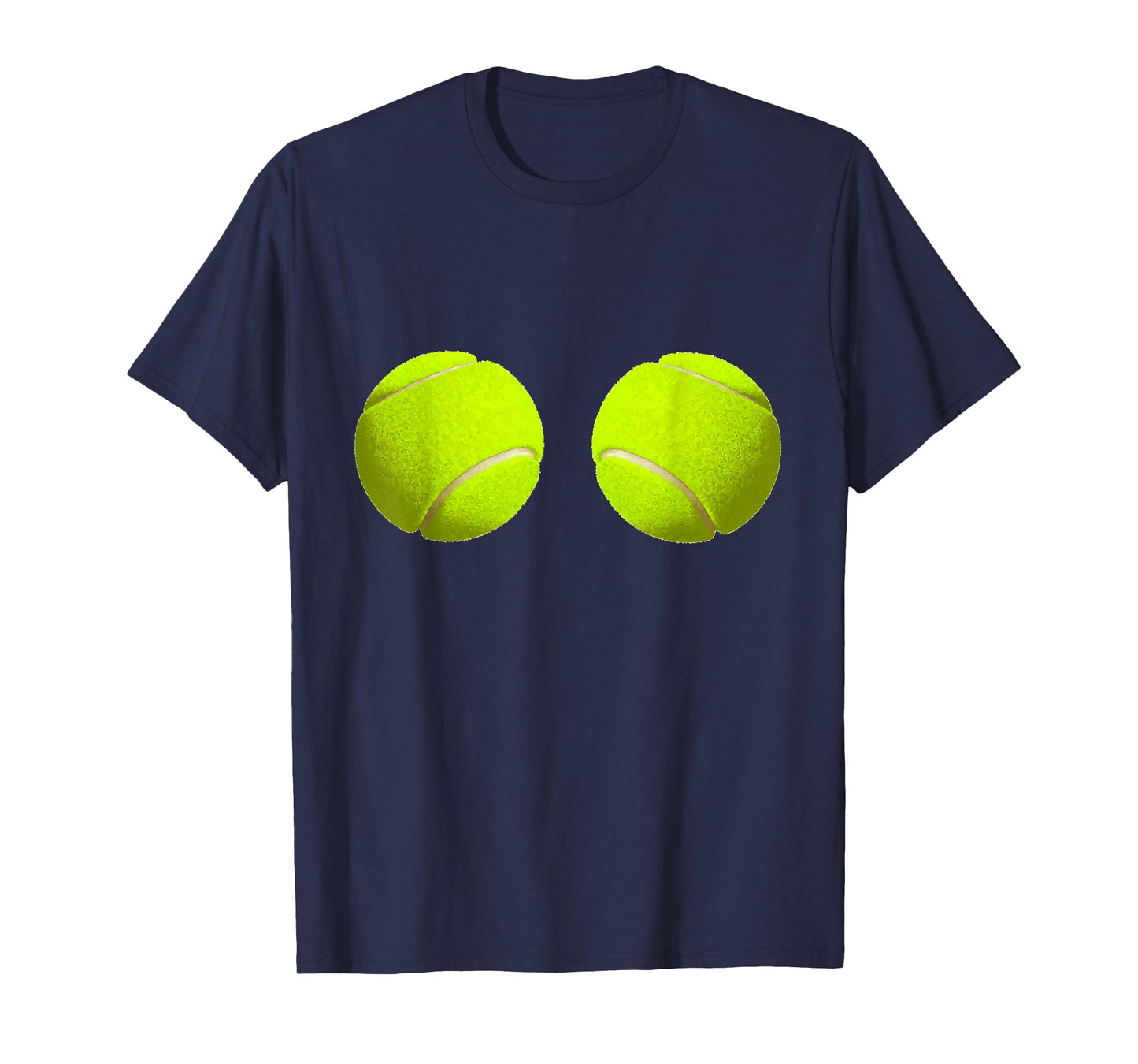 Tennis Ball Boobs Funny T-shirt Sport Lovers Hilarious Tee T-Shirt