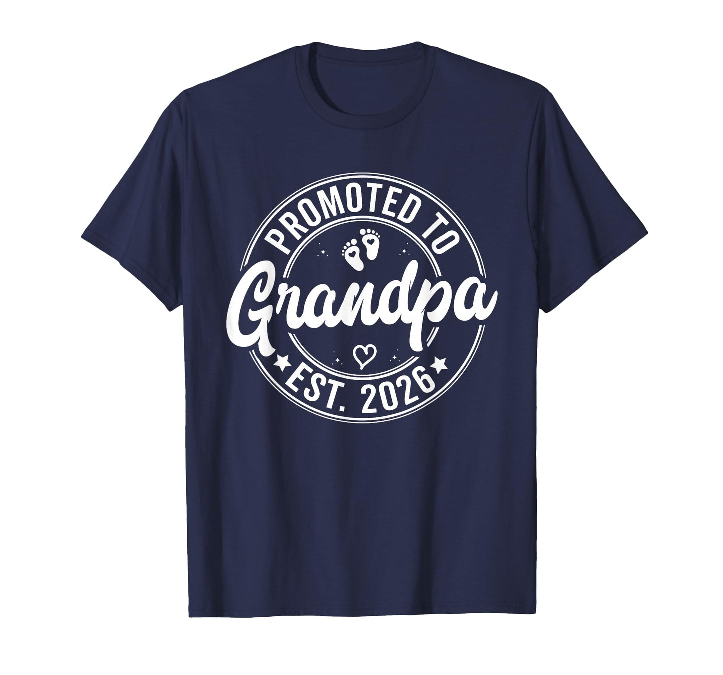 Retro Dad Est. 2026 Promoted to Grandpa Est 2026 New Dad T-Shirt