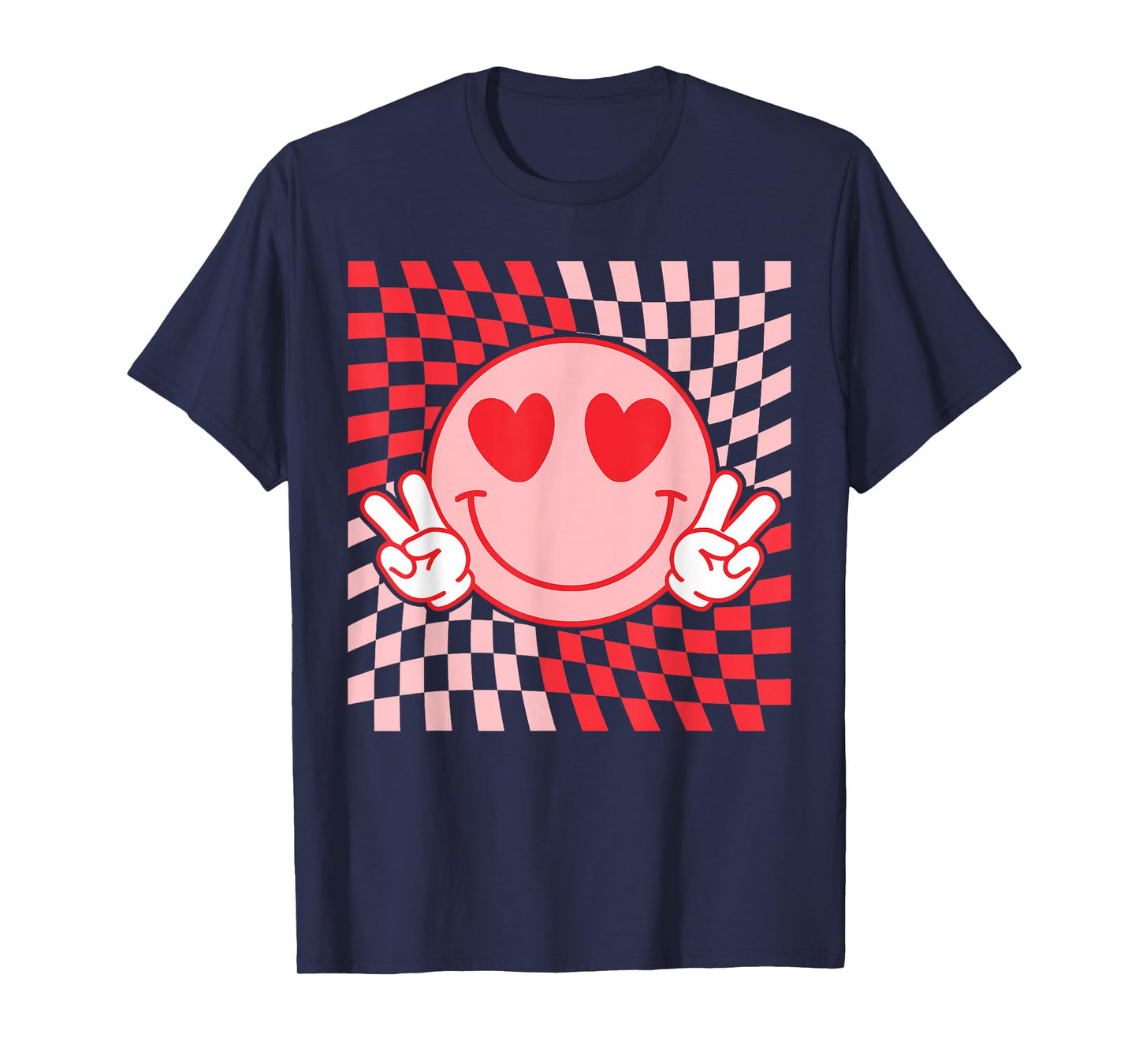 Cute Valentines Vibes Groovy Valentine Day Men Women Kid T-Shirt