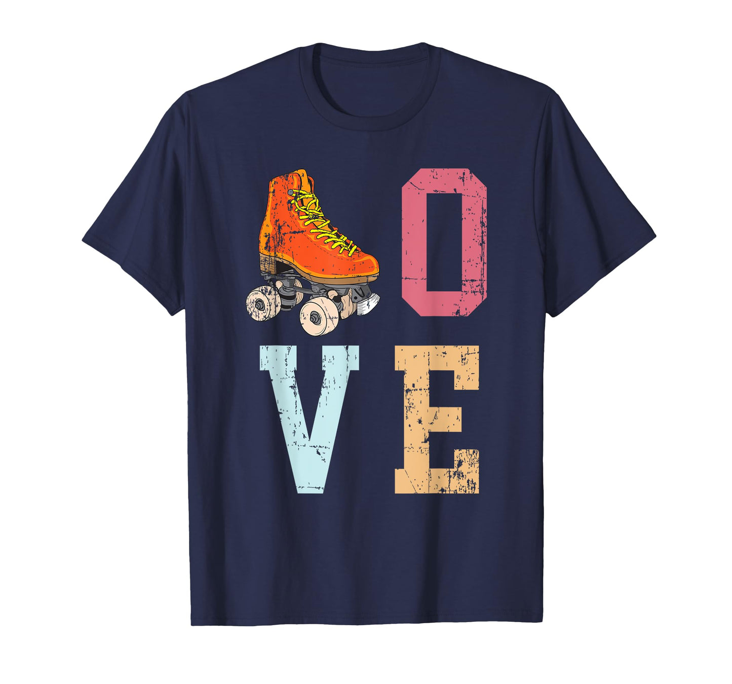 Funny Roller Skating Vintage Skate Lover 70's Gift Men Women T-Shirt