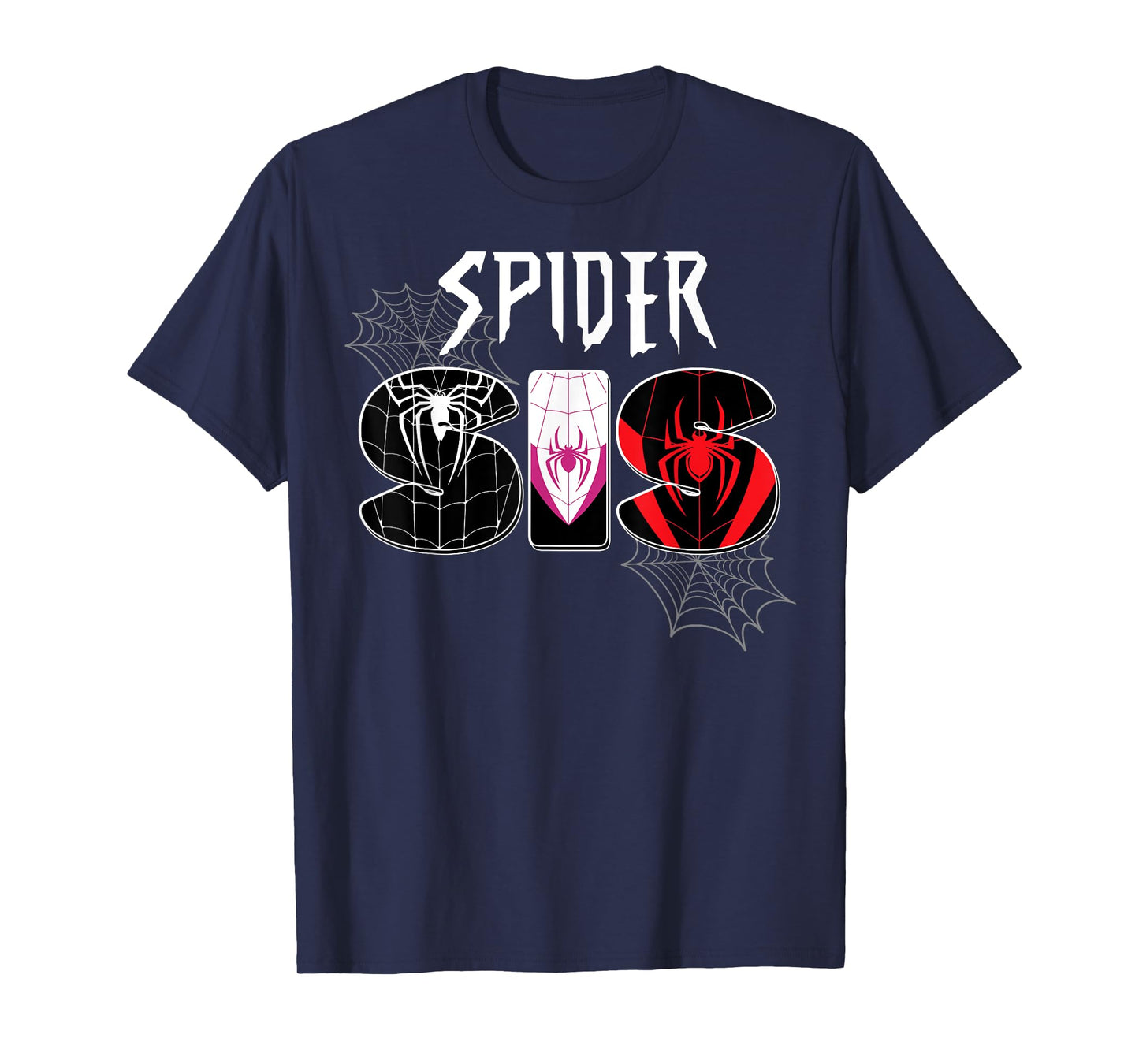 Birthday Party Family Spider Web Sister Cute Big Sis T-Shirt