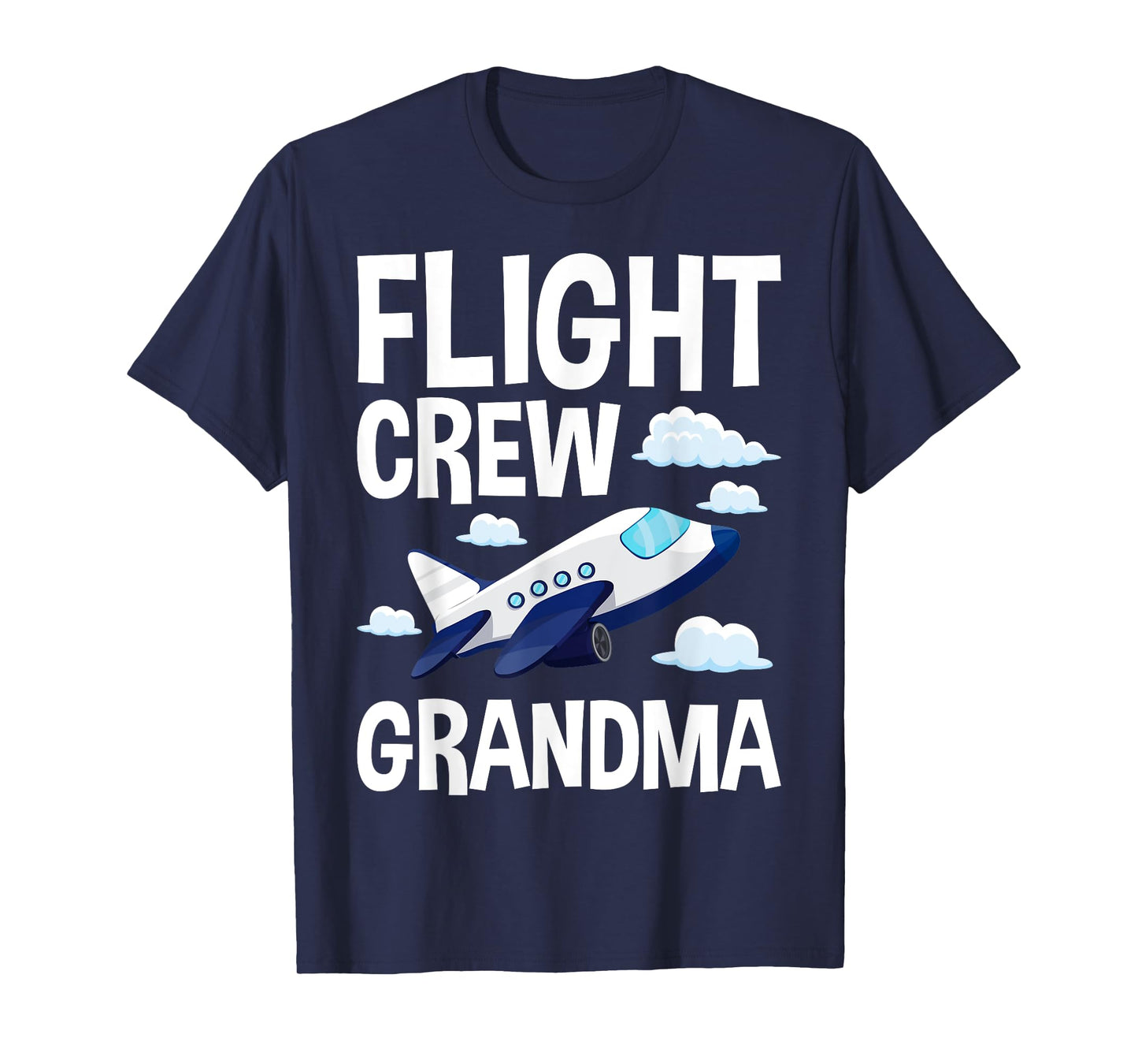 Flight Crew Airplane 1st Birthday Grandma Airplane Family T-Shirt