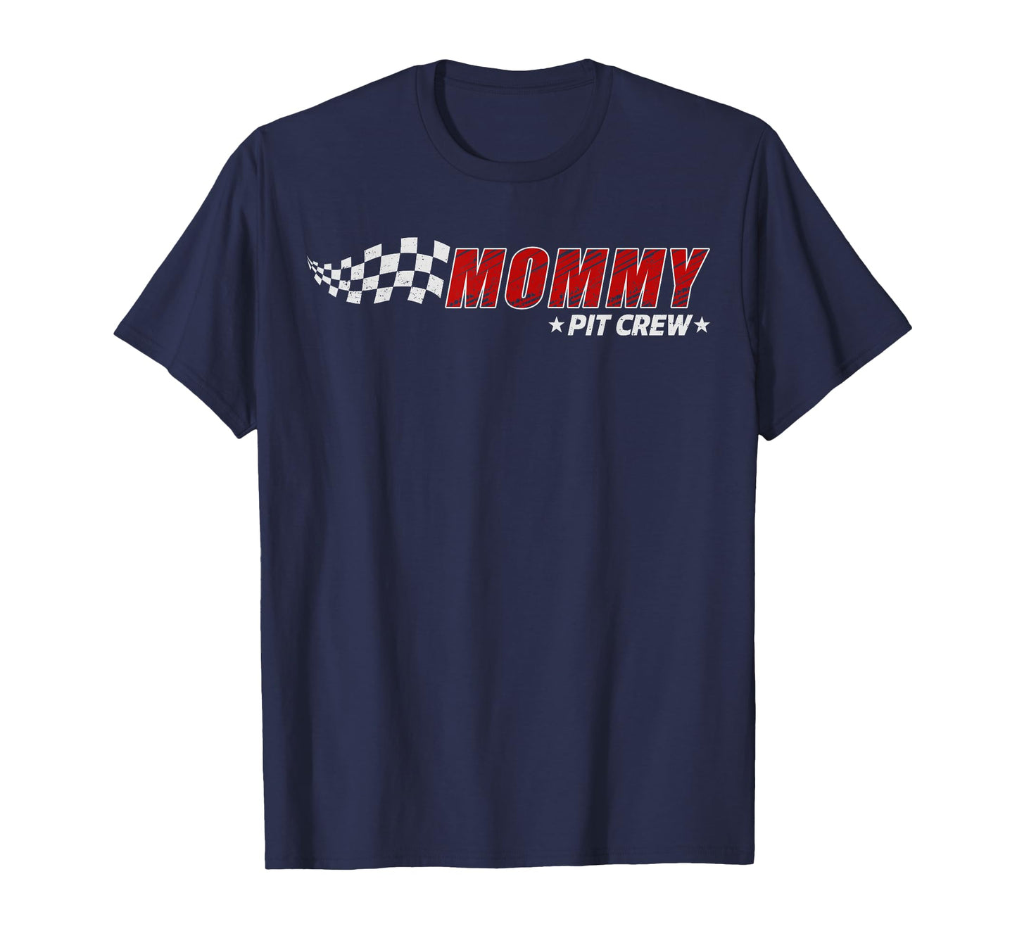 Mommy Pit Crew Race Car Birthday Family Matching Pit Crew T-Shirt