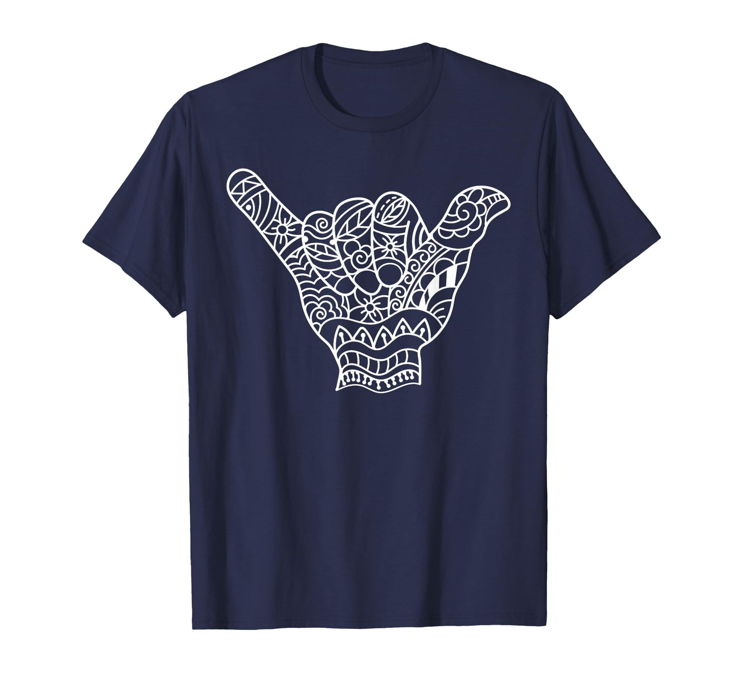 Polynesian Shaka Hand Art Men Women Hawaiian Tribal Tattoo T-Shirt