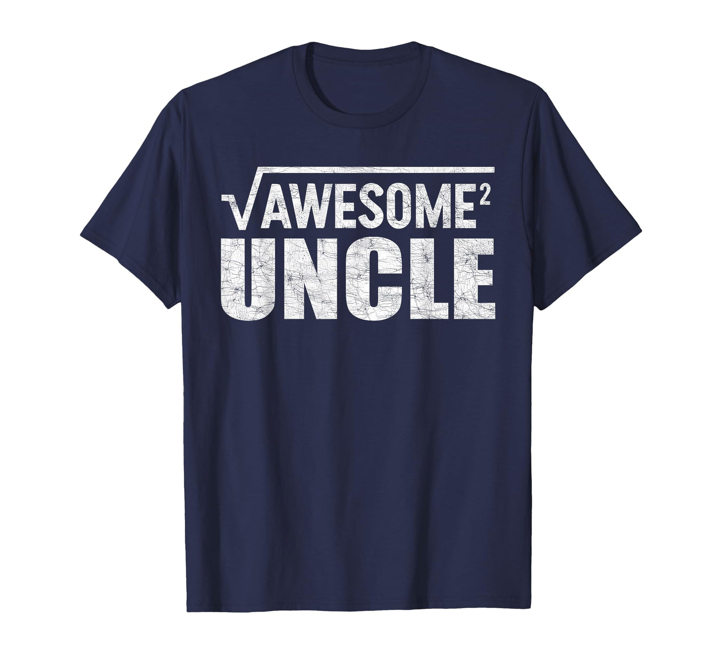 Fathers Day Uncle, Uncle Awesome Squared Funny Math T-Shirt