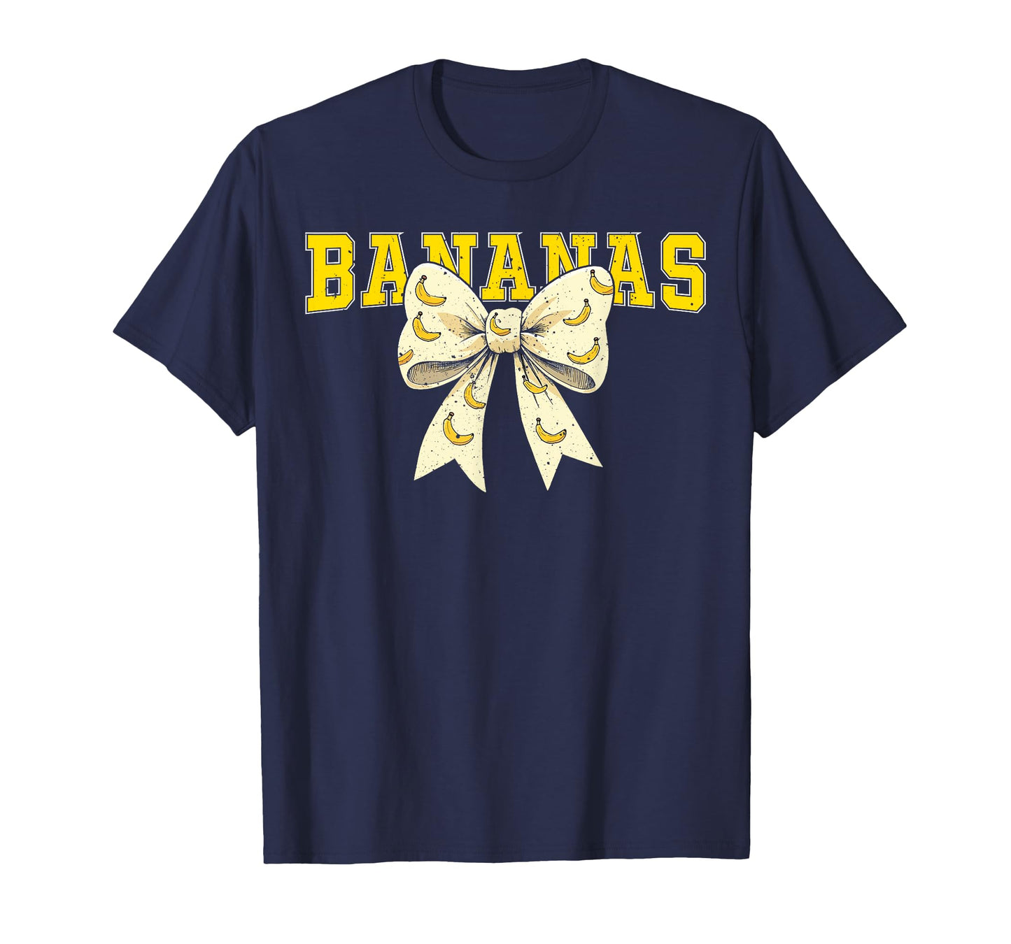 Retro Banana Coquette Bow for Women Men Kids Women T-Shirt