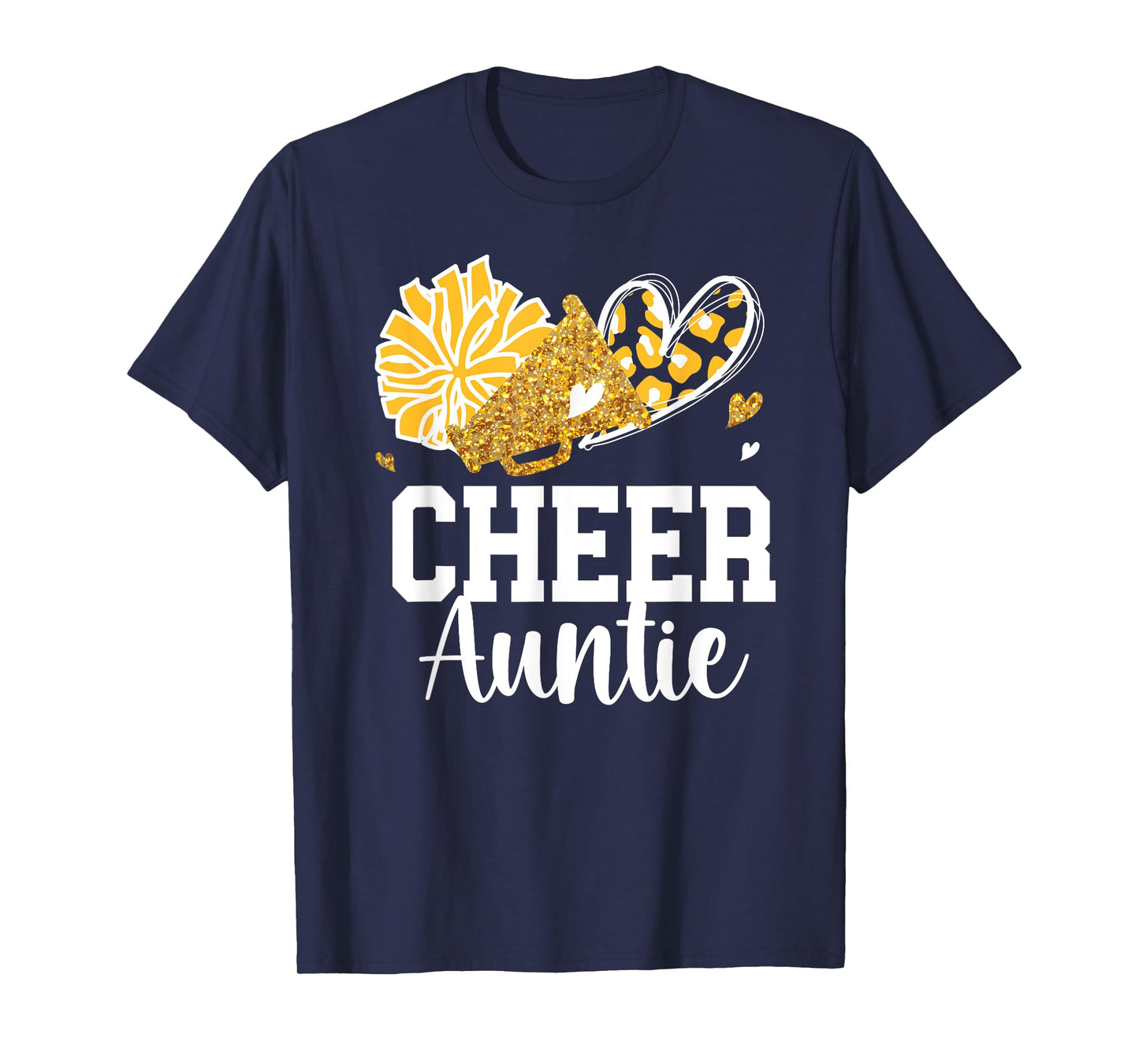 Cheer Auntie Cheerleader Aunt Cheer Aunt Cheerleading Aunt T-Shirt