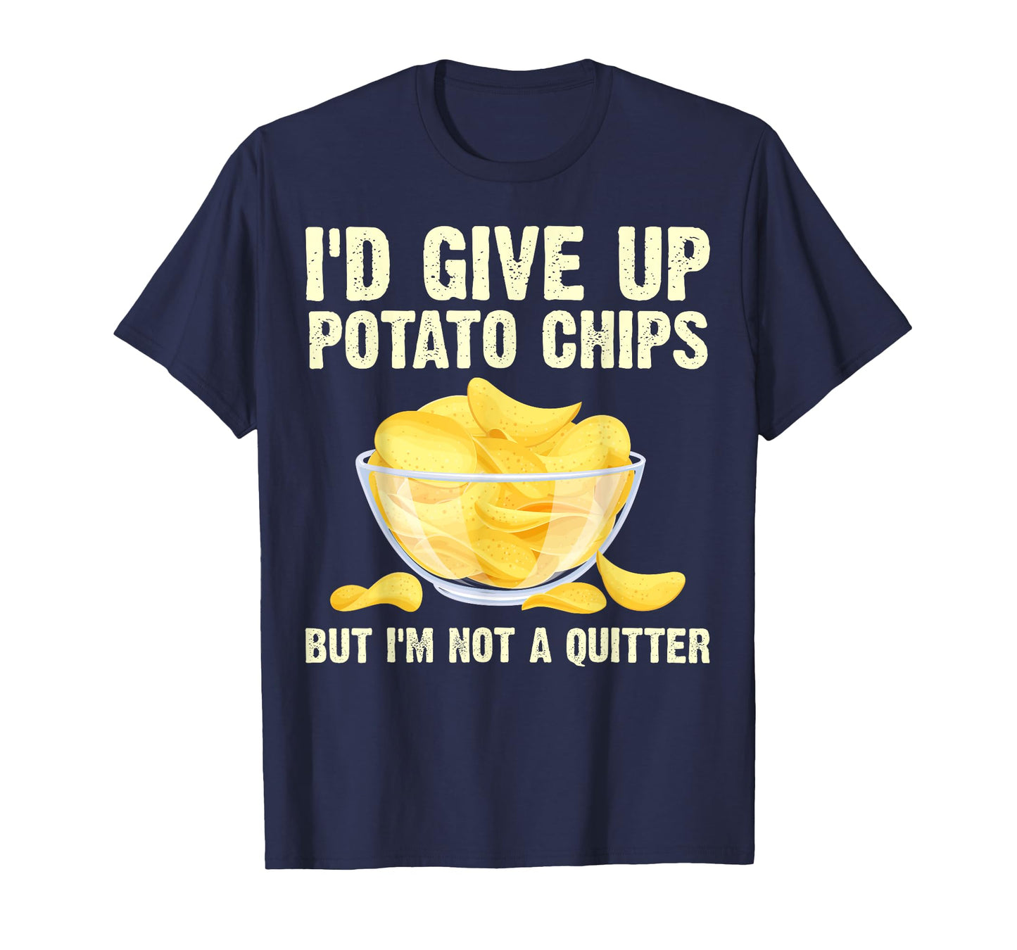 Funny Potato Chips Art for Men Women Kids Bag of Chips Lover T-Shirt