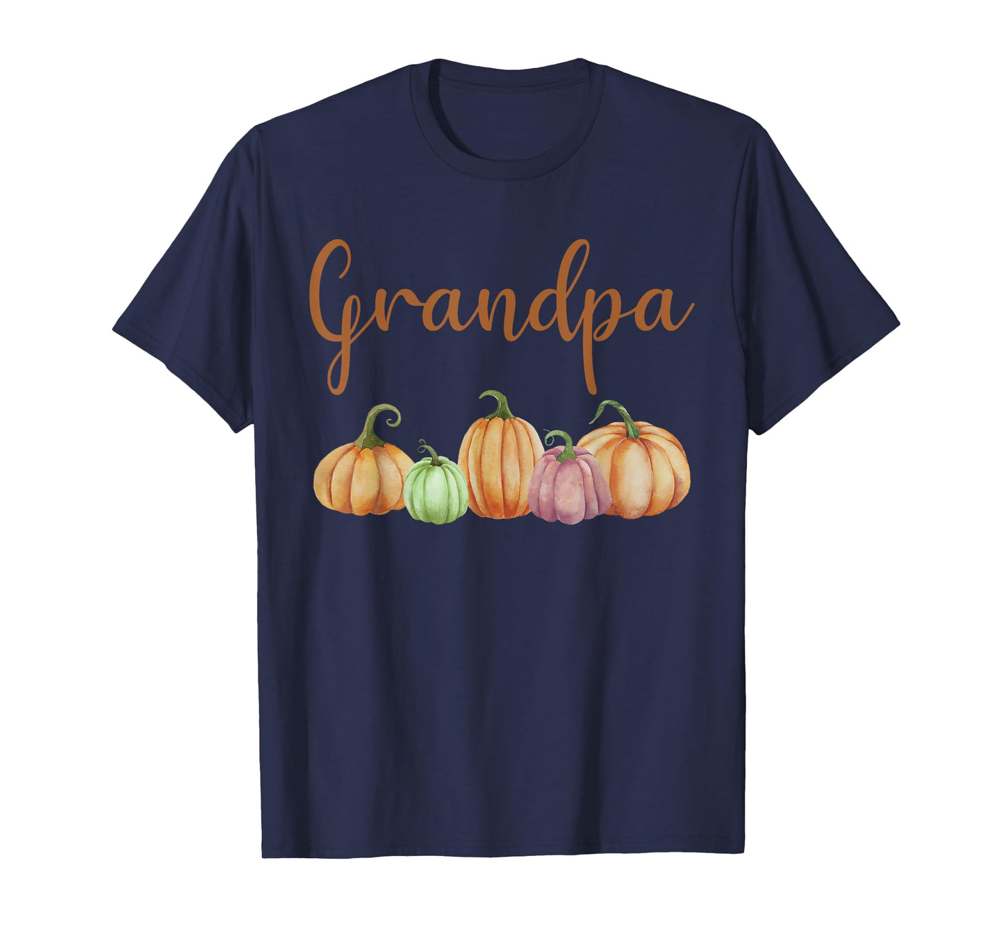 Grandpa of Little Pumpkin First Birthday Autumn Pumpkin T-Shirt