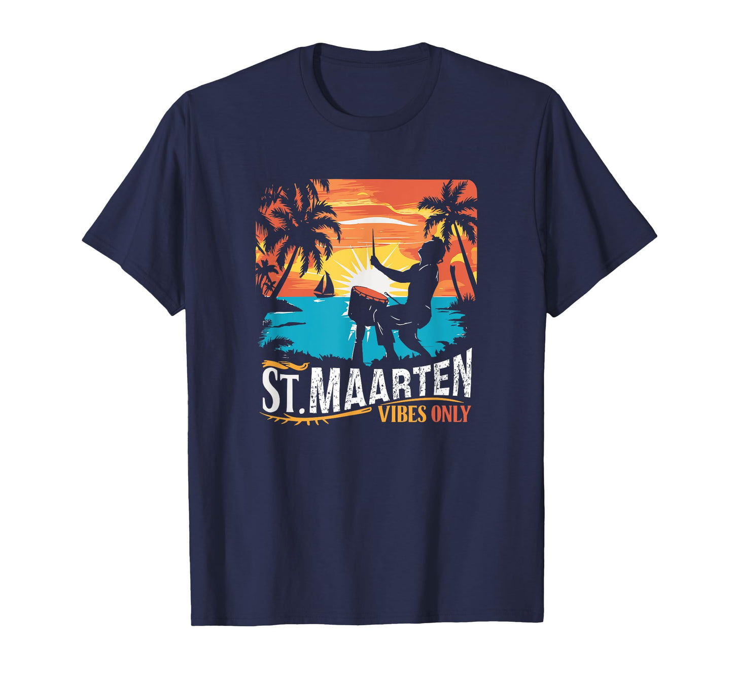Retro St. Maarten Vibes Only St. Maarten 70s vintage T-Shirt