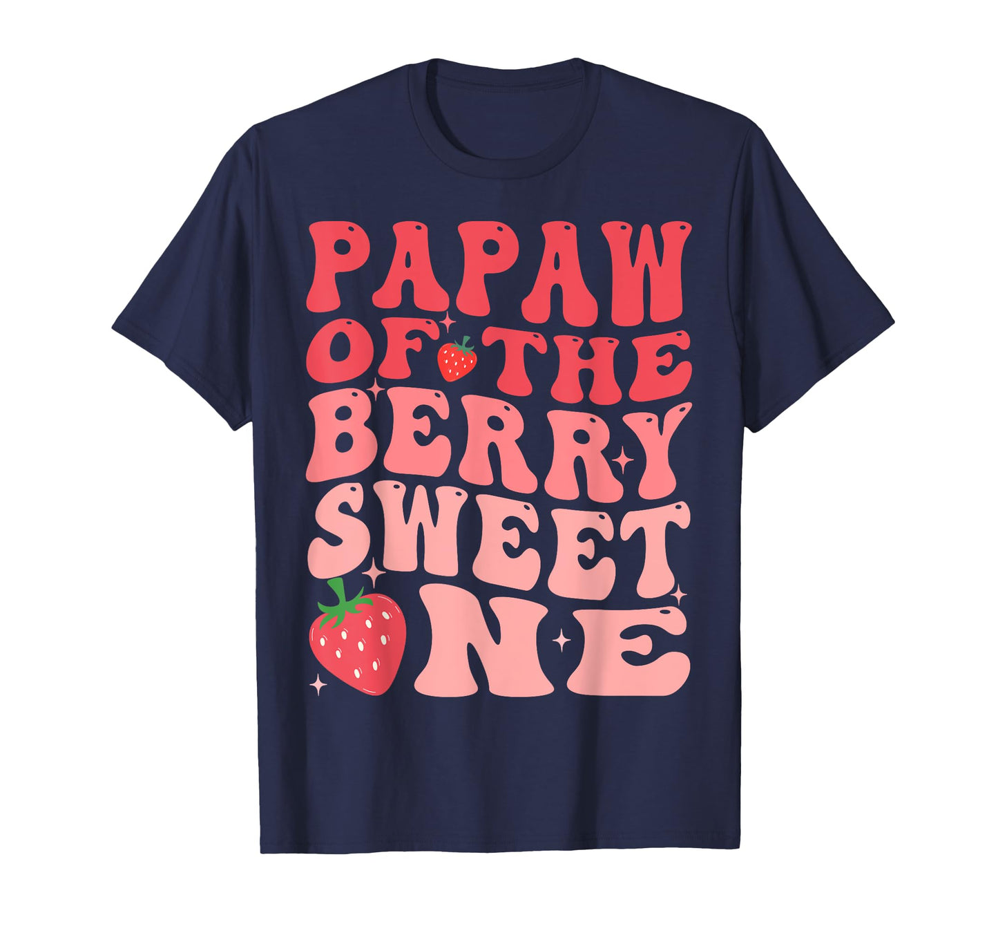 Papaw Of The Berry Sweet One 1st Birthday Strawberry T-Shirt