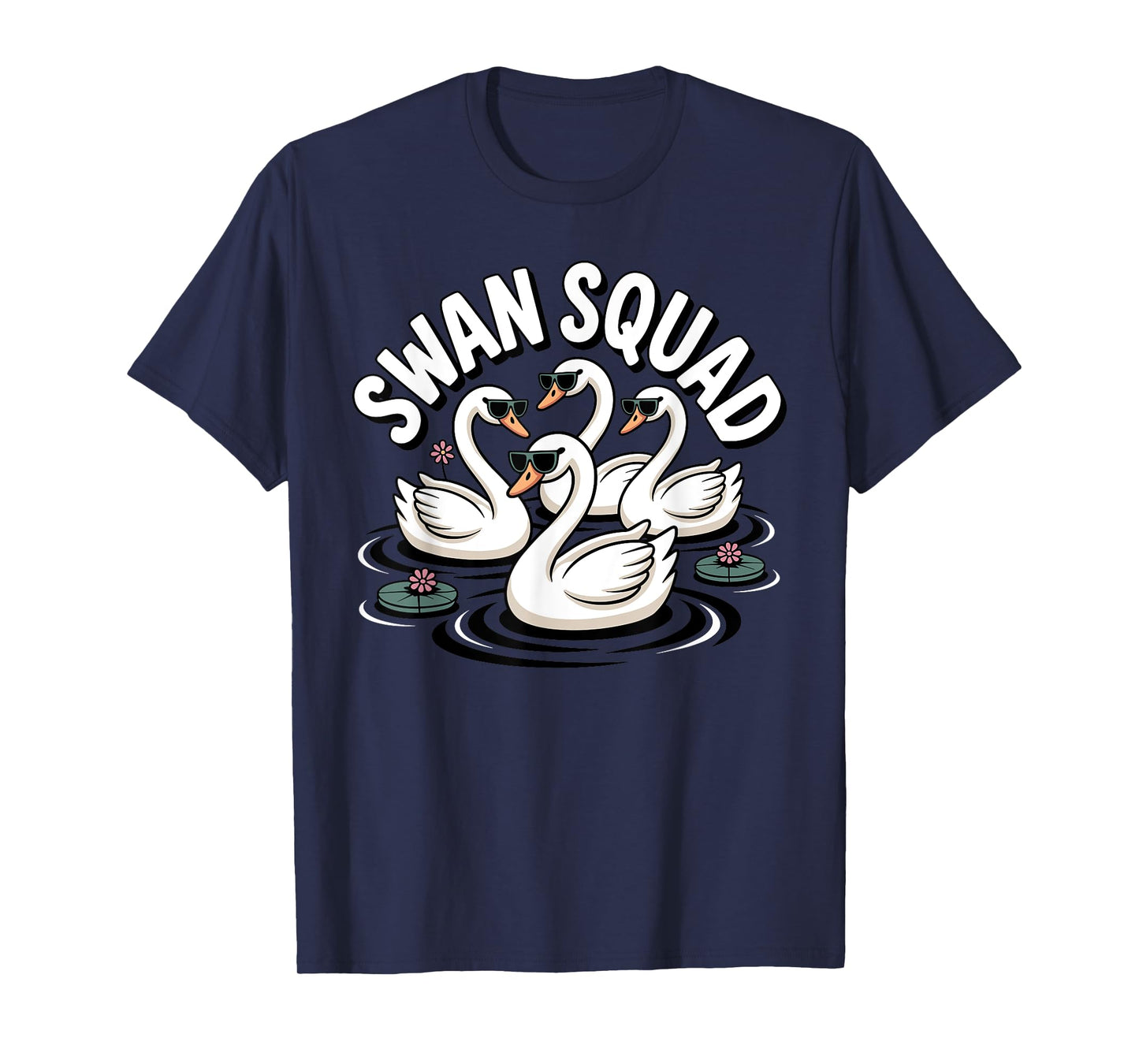 Swan Art for Men Women Swan Lover Waterfowl Animal Swan T-Shirt