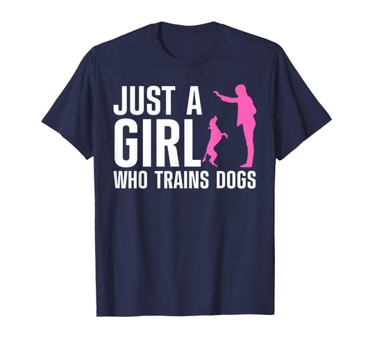 Cute Dog Trainer For Women Girls Training Dog Lover Owner T-Shirt