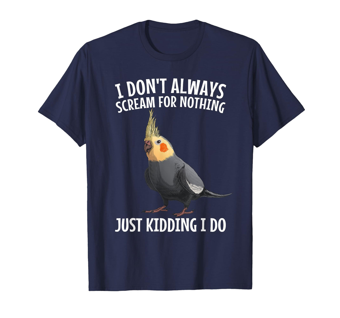 Cockatiel Art for Men Women Cockatoo Bird Cockatiel Lover T-Shirt